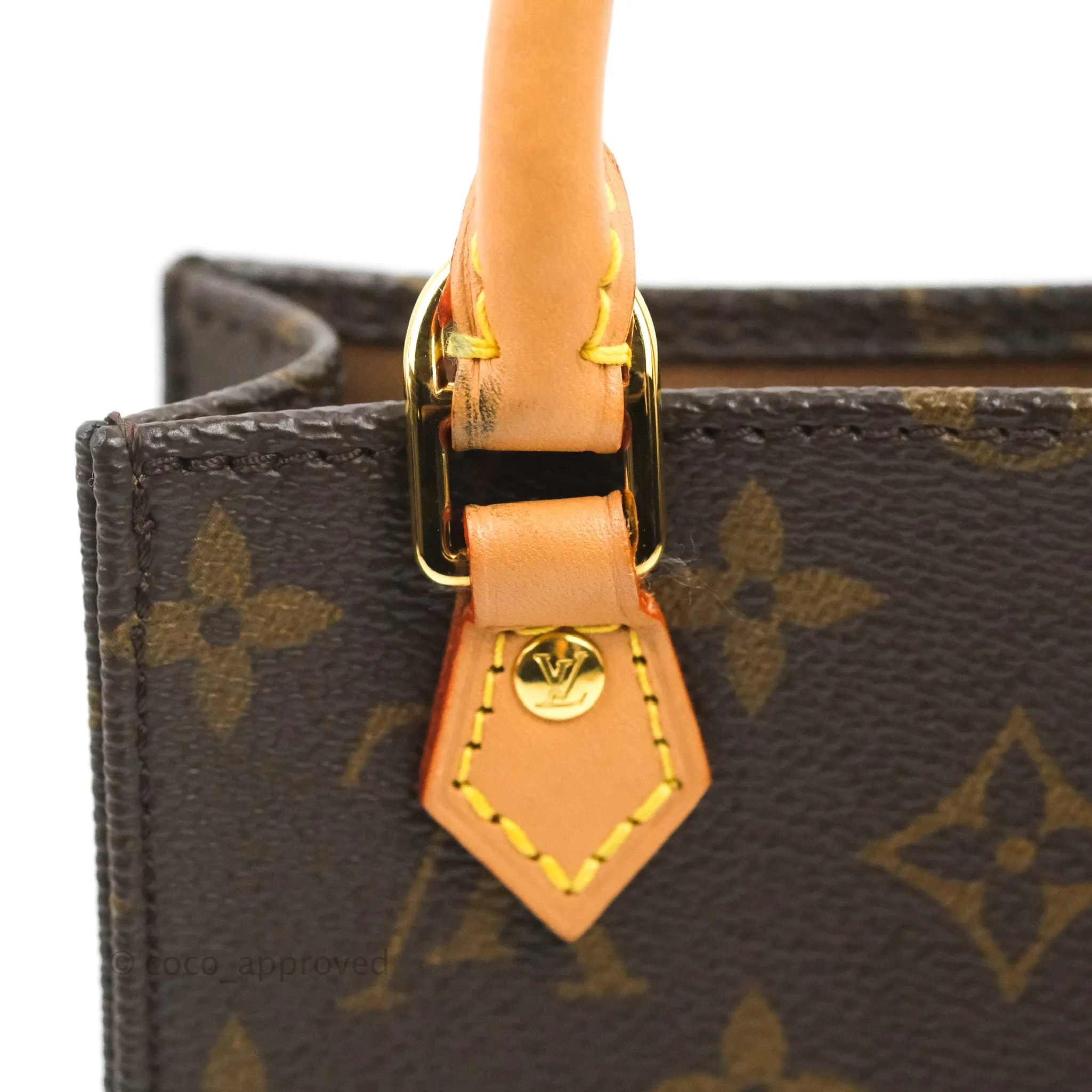 Louis Vuitton Petit Sac Plat Bag Monogram Canvas