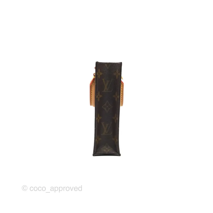 Louis Vuitton Petit Sac Plat Bag Monogram (No Strap)