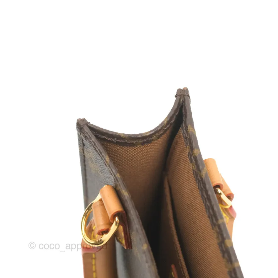 Louis Vuitton Petit Sac Plat Bag Monogram (No Strap)