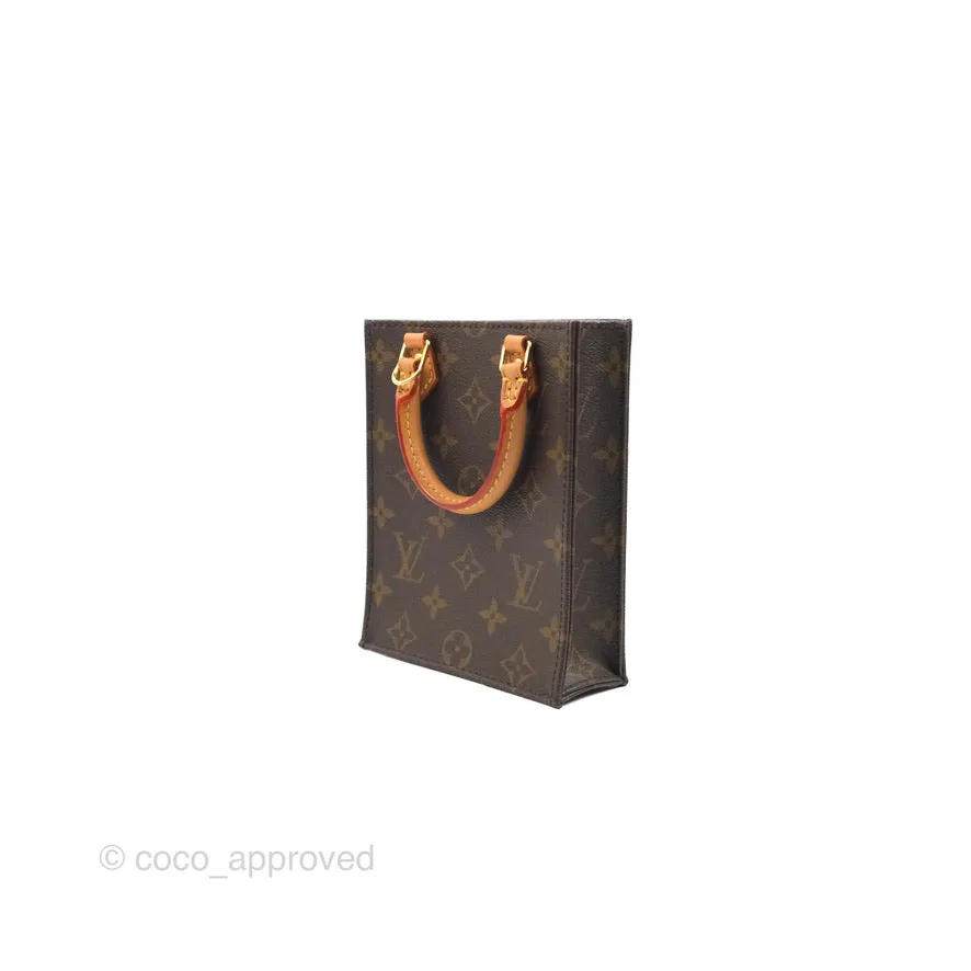Louis Vuitton Petit Sac Plat Bag Monogram (No Strap)