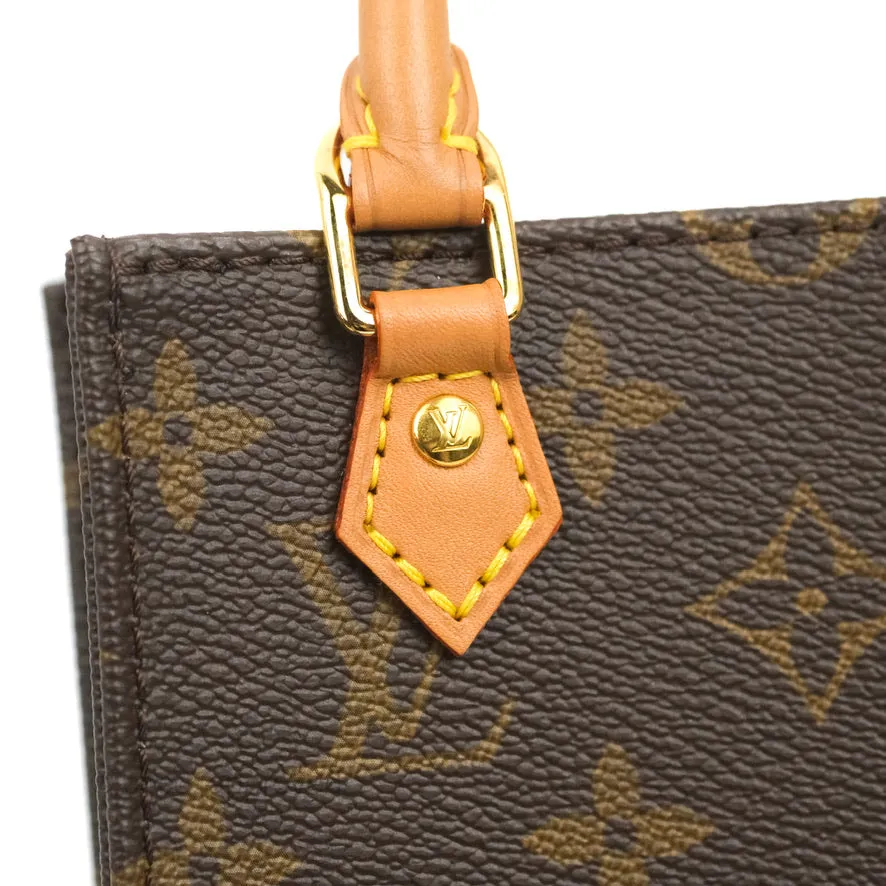 Louis Vuitton Petit Sac Plat Bag Monogram (No Strap)