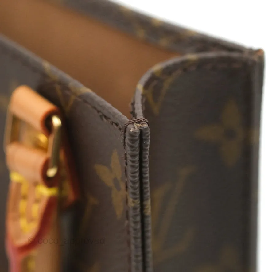 Louis Vuitton Petit Sac Plat Bag Monogram (No Strap)