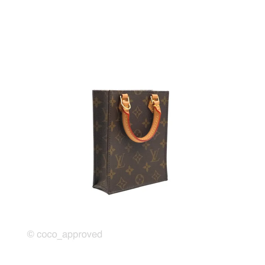 Louis Vuitton Petit Sac Plat Bag Monogram (No Strap)