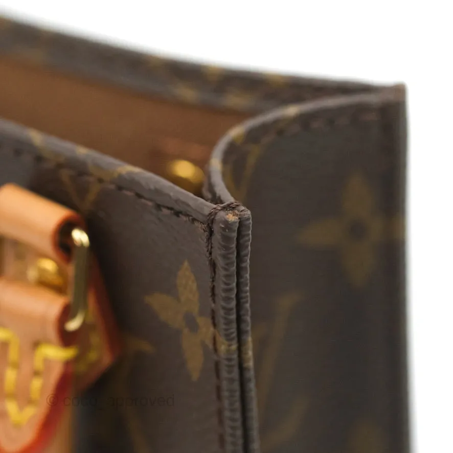 Louis Vuitton Petit Sac Plat Bag Monogram (No Strap)