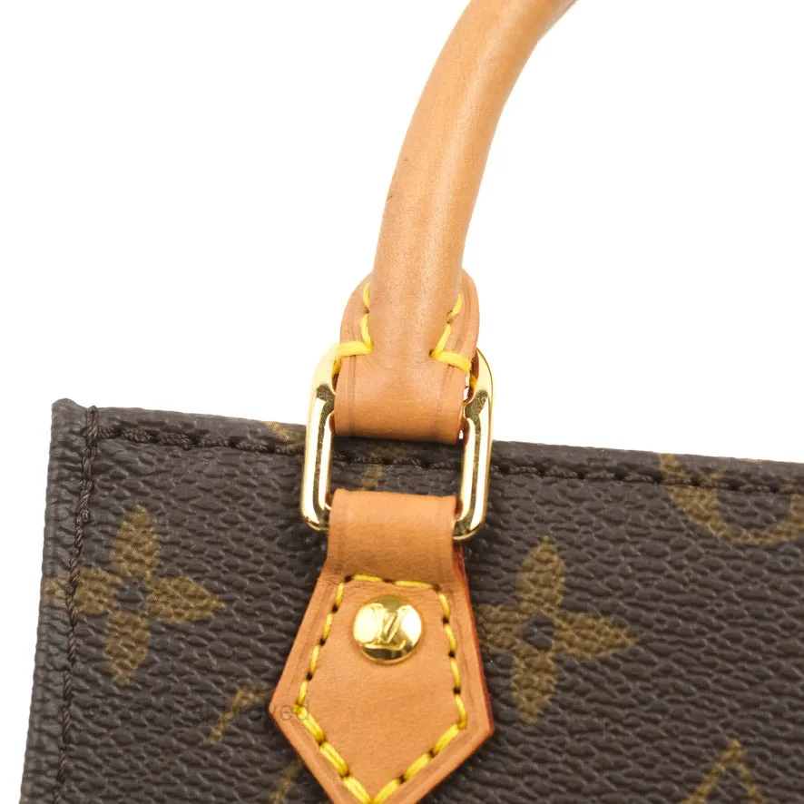 Louis Vuitton Petit Sac Plat Bag Monogram (No Strap)