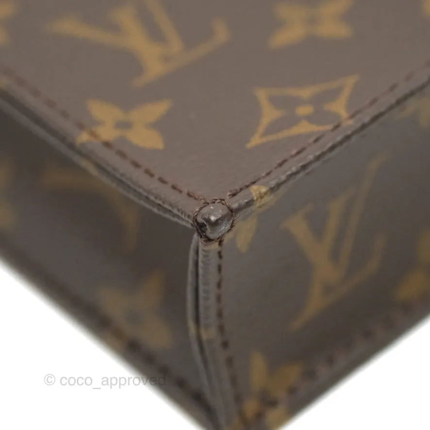 Louis Vuitton Petit Sac Plat Bag Monogram (No Strap)