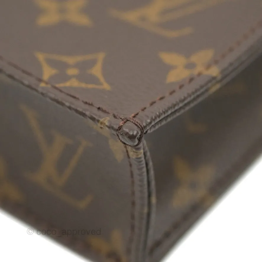 Louis Vuitton Petit Sac Plat Bag Monogram (No Strap)
