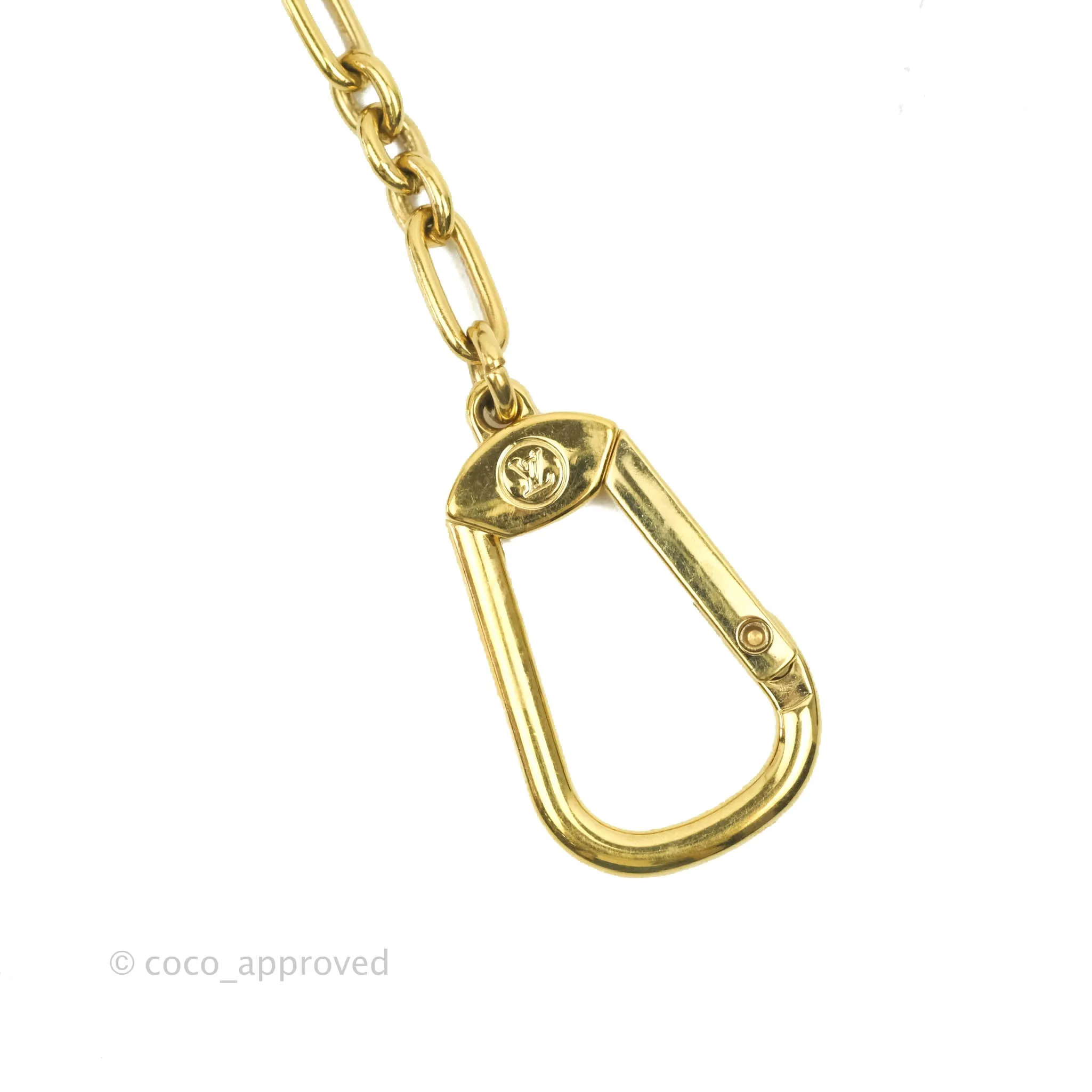 Louis Vuitton Pink Patent Key Pouch Gold Hardware