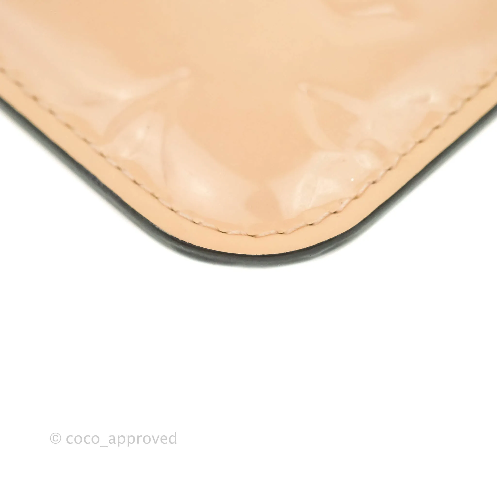 Louis Vuitton Pink Patent Key Pouch Gold Hardware