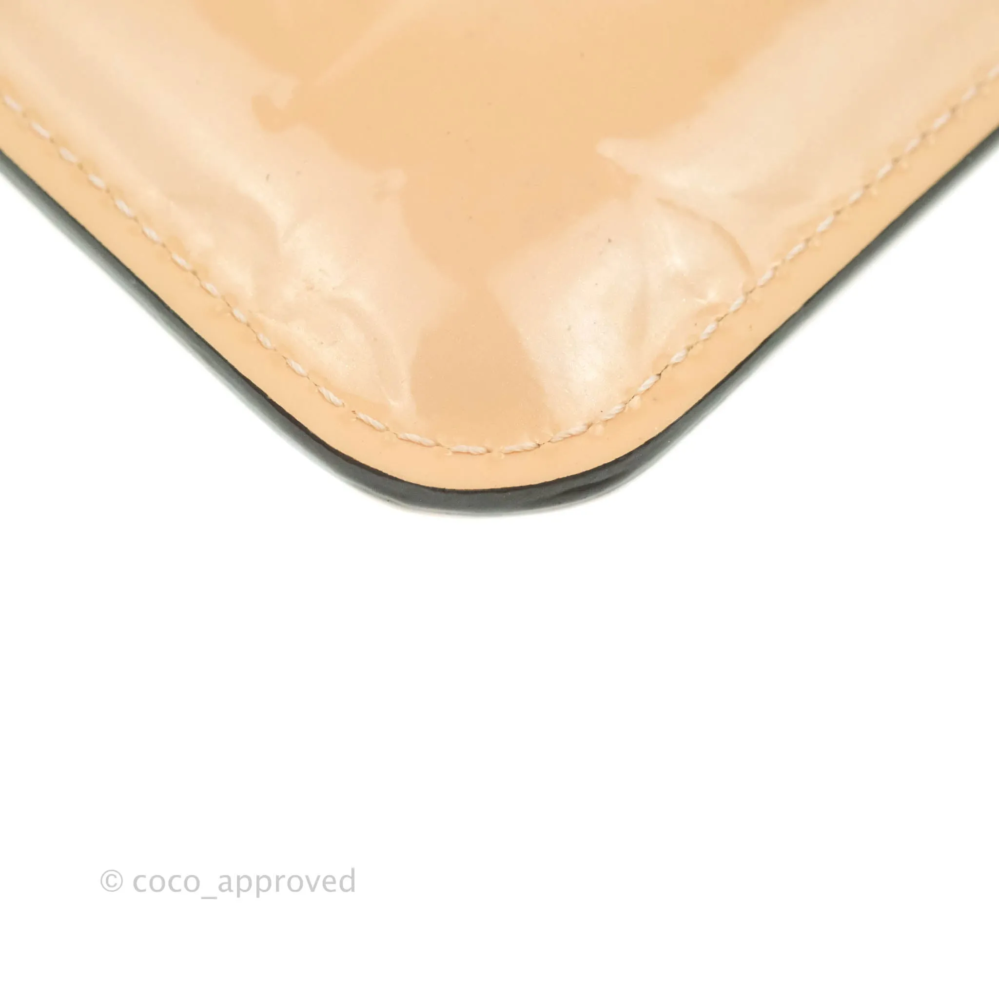 Louis Vuitton Pink Patent Key Pouch Gold Hardware