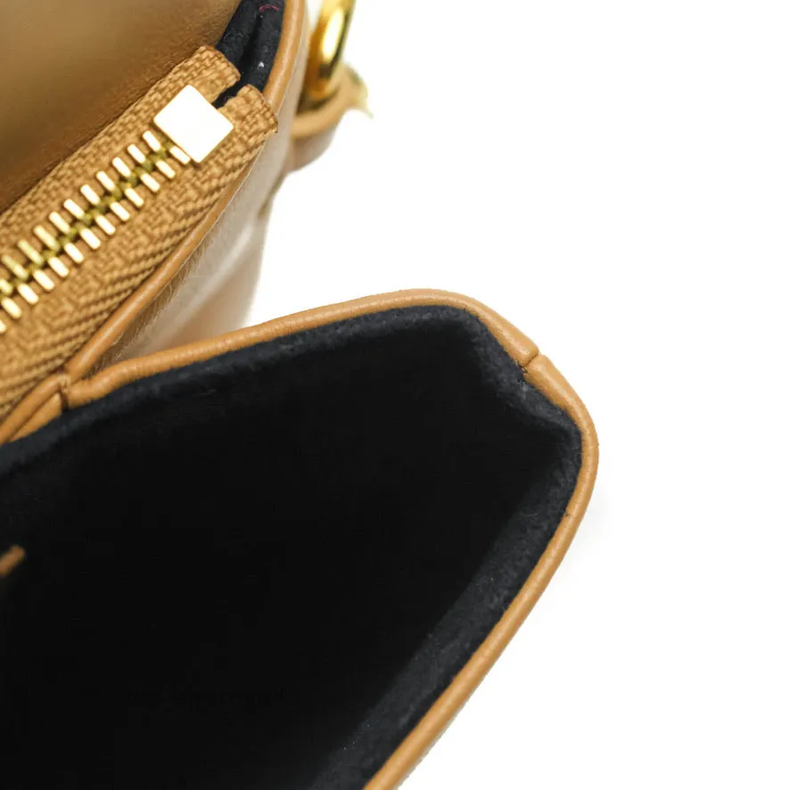 Louis Vuitton Pochette Coussin Monogram Caramel Beige Gold Hardware