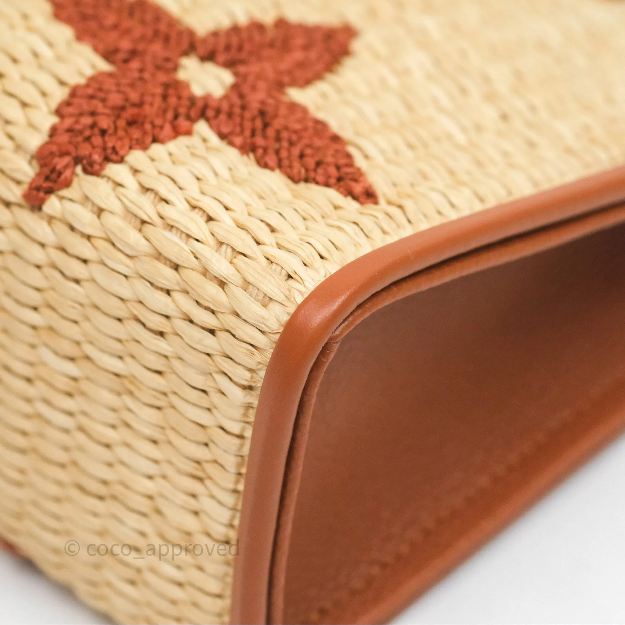 Louis Vuitton Raffia Monogram Giant Toiletry Pouch 26 Tan