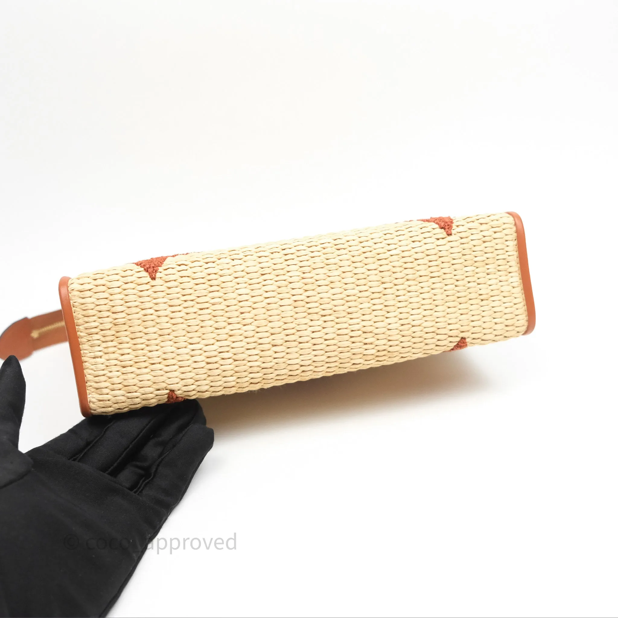 Louis Vuitton Raffia Monogram Giant Toiletry Pouch 26 Tan