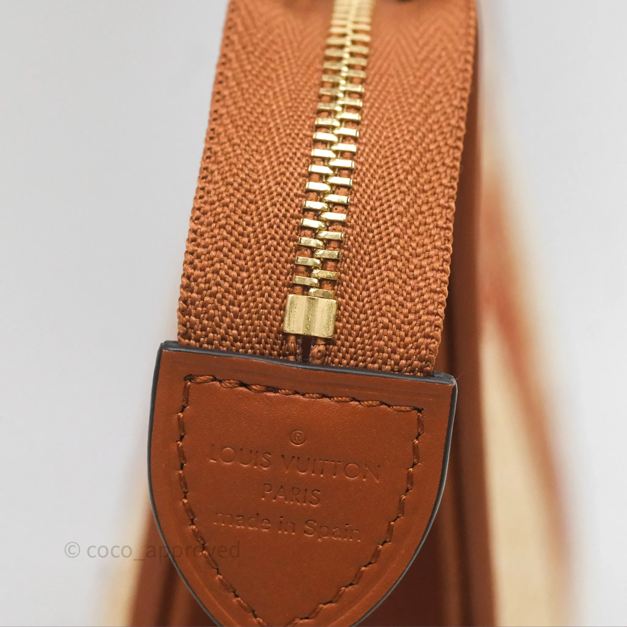 Louis Vuitton Raffia Monogram Giant Toiletry Pouch 26 Tan