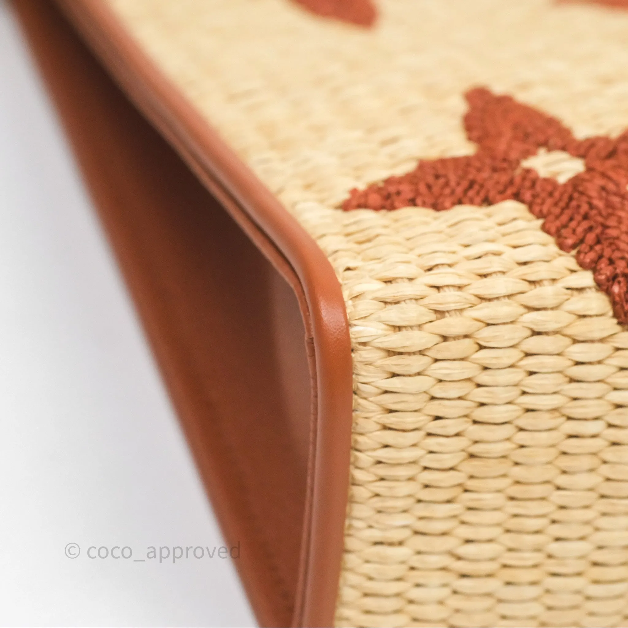 Louis Vuitton Raffia Monogram Giant Toiletry Pouch 26 Tan