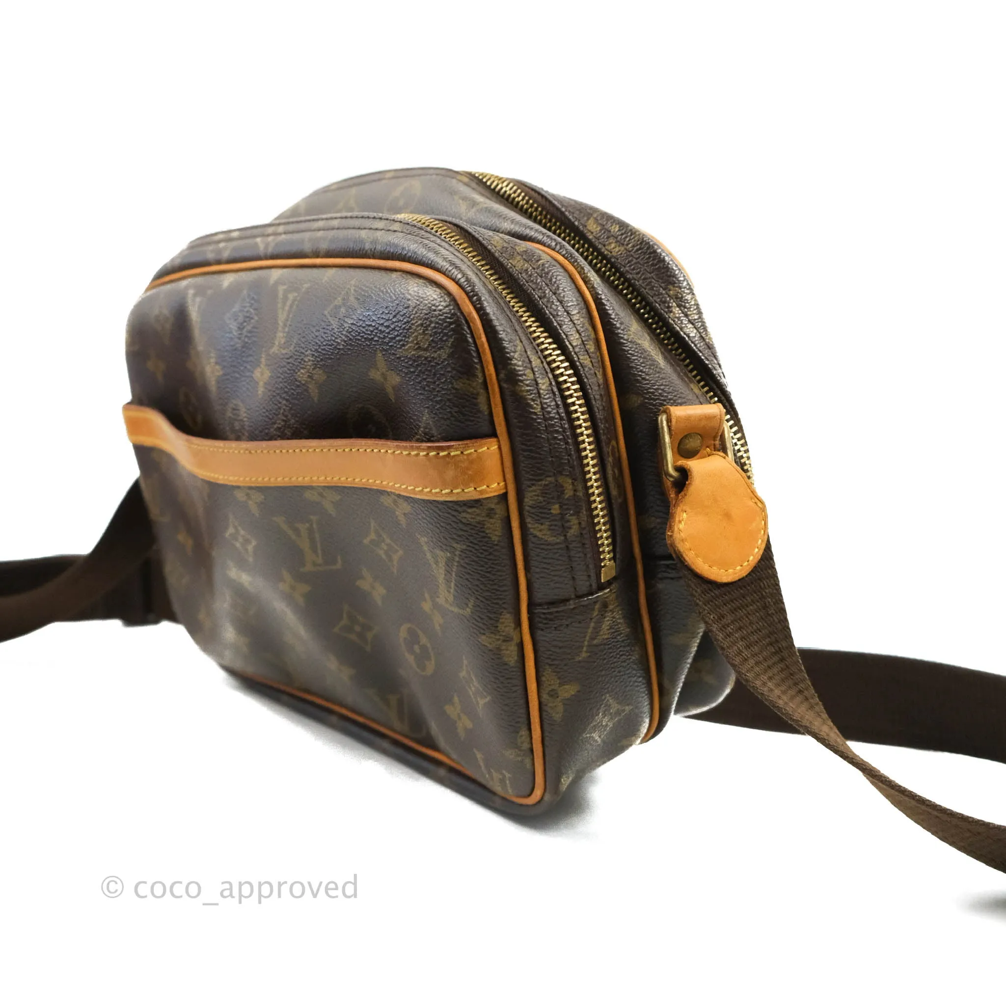 Louis Vuitton Reporter Shoulder Bag PM Monogram Canvas