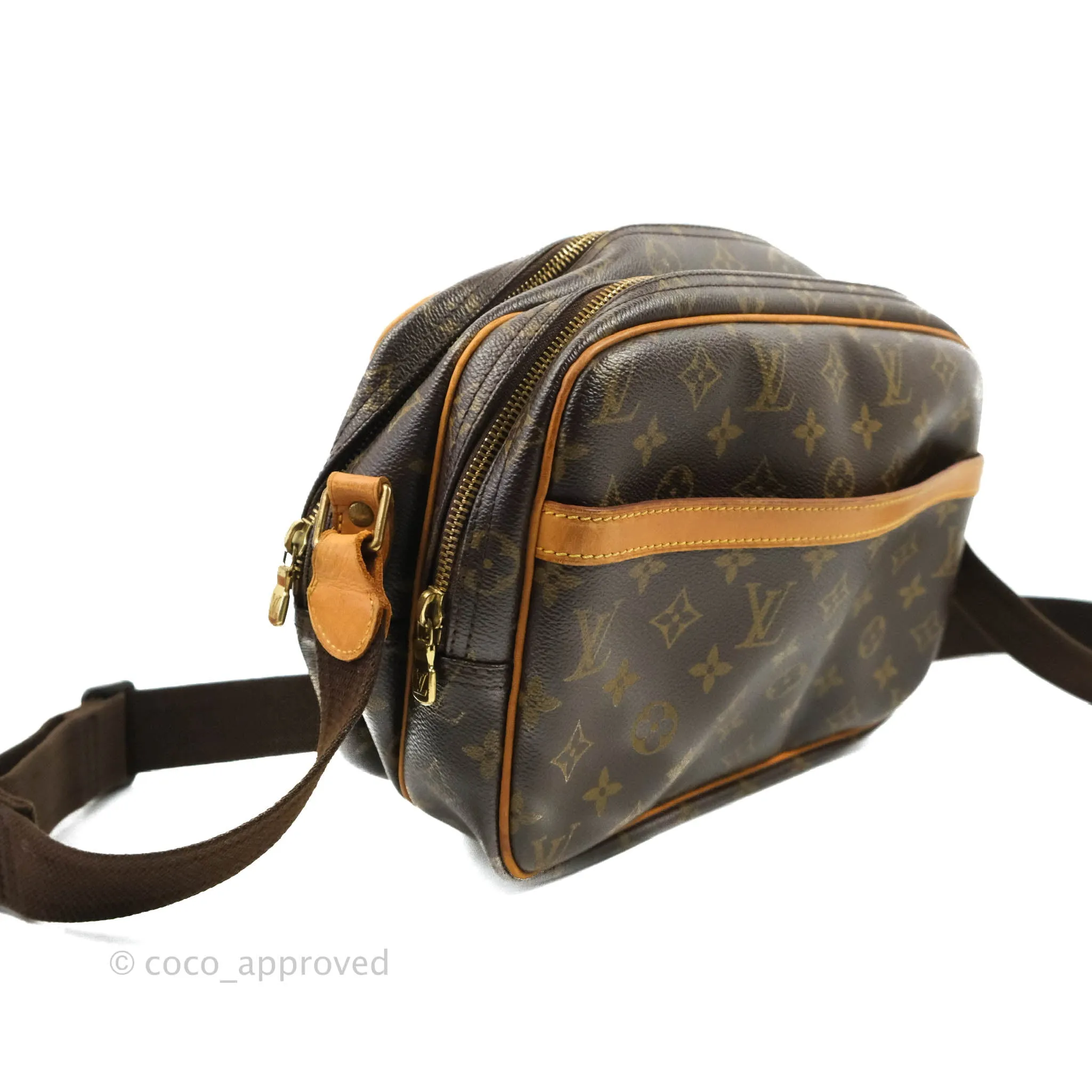 Louis Vuitton Reporter Shoulder Bag PM Monogram Canvas