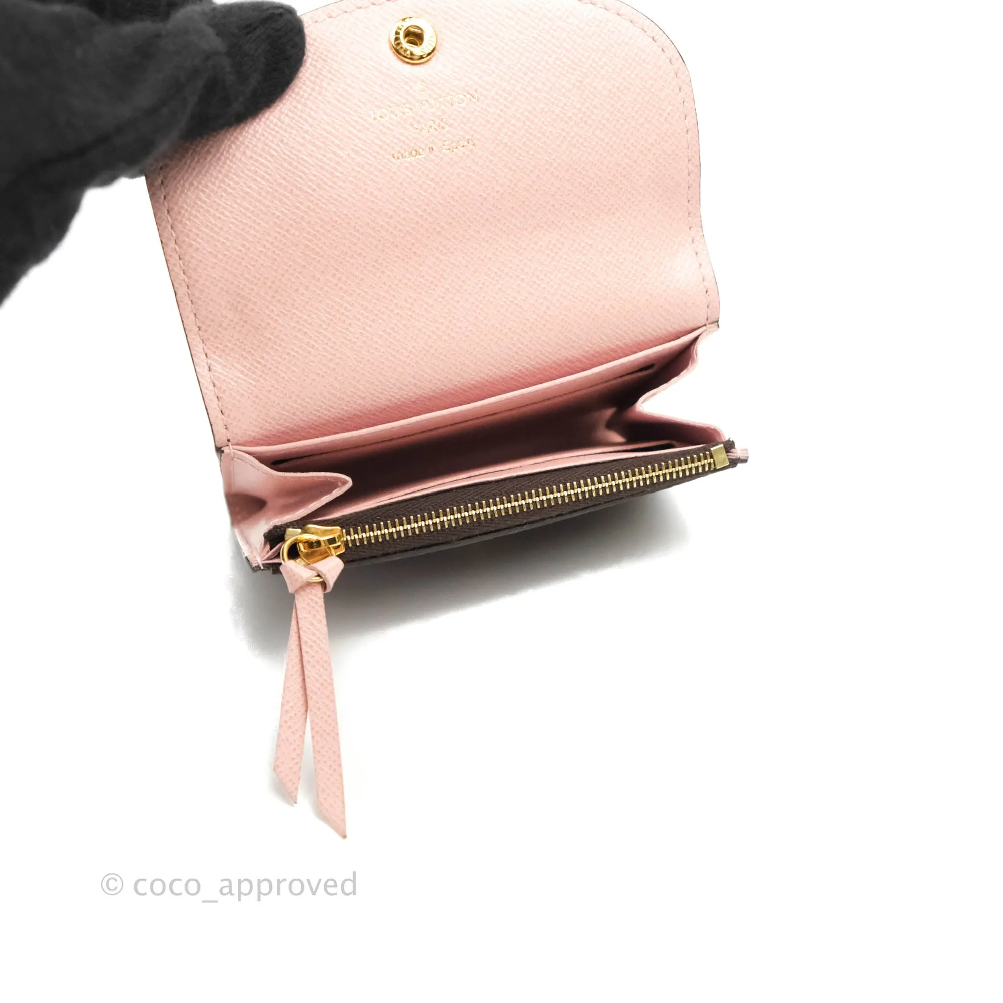 Louis Vuitton Rosalie Coin Purse Monogram Rose Ballerine