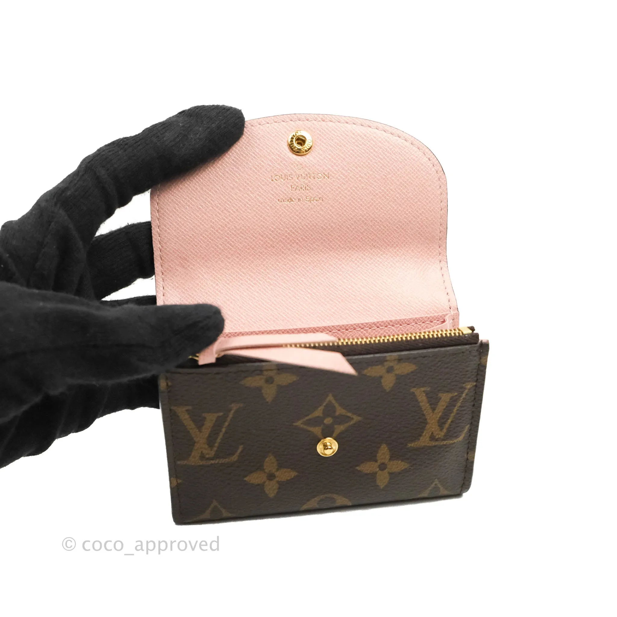 Louis Vuitton Rosalie Coin Purse Monogram Rose Ballerine