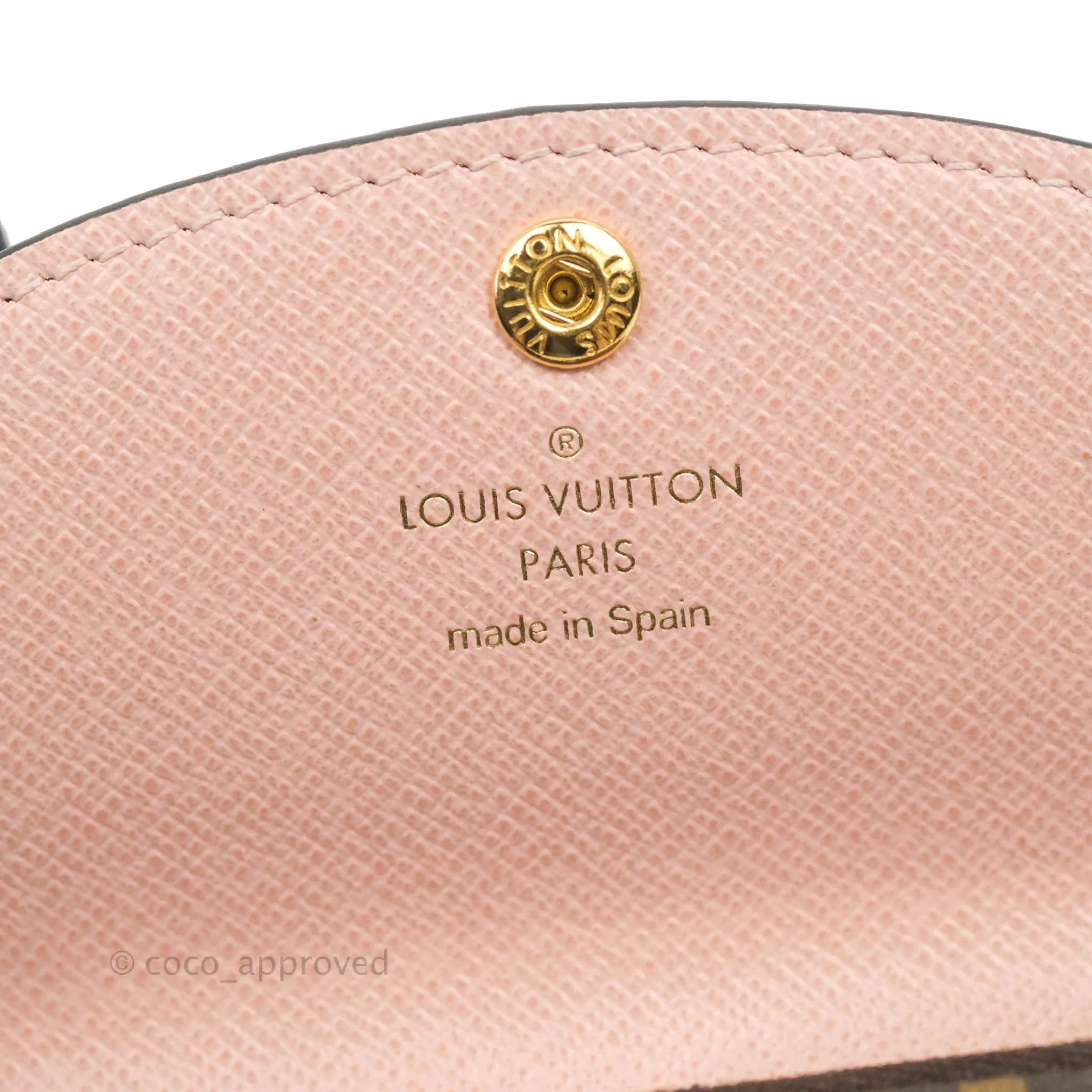 Louis Vuitton Rosalie Coin Purse Monogram Rose Ballerine