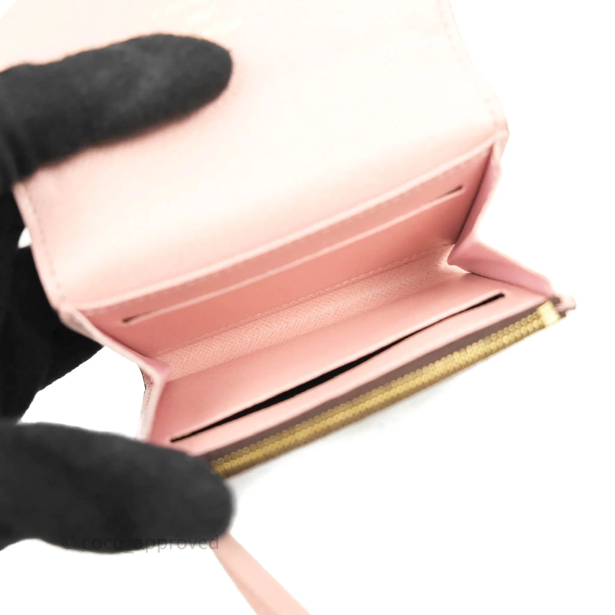 Louis Vuitton Rosalie Coin Purse Monogram Rose Ballerine