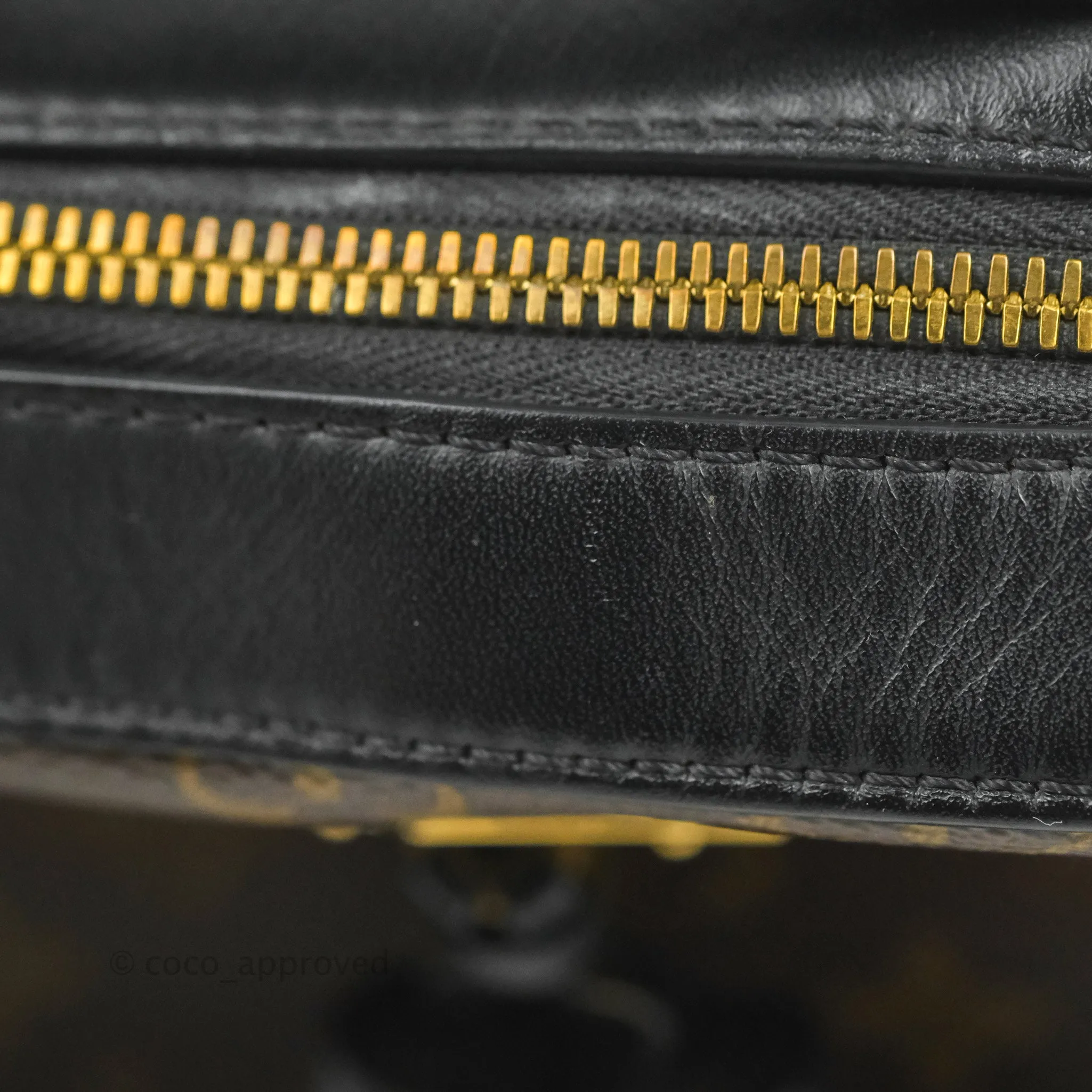Louis Vuitton Saintonge Crossbody Bag Monogram Black