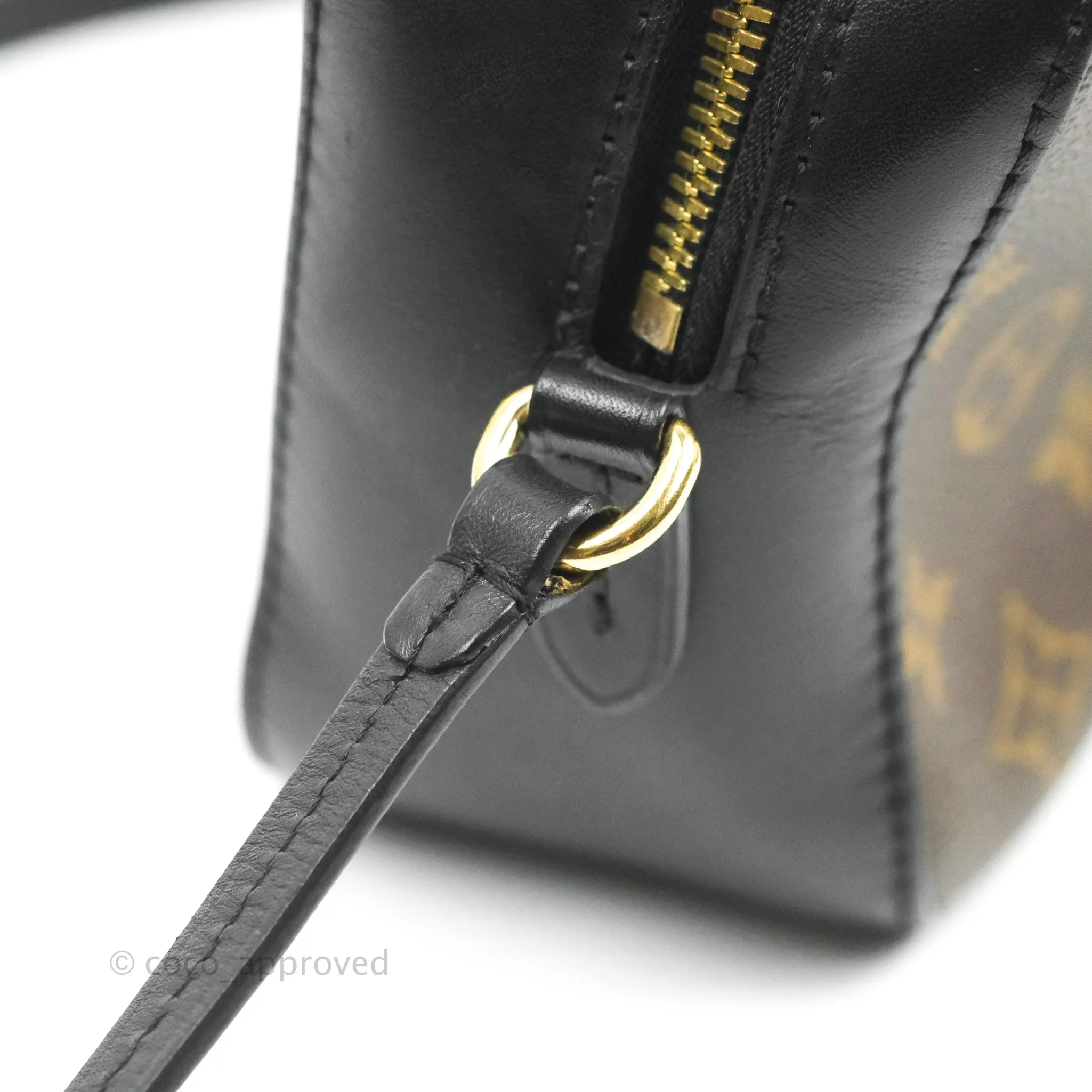 Louis Vuitton Saintonge Crossbody Bag Monogram Black