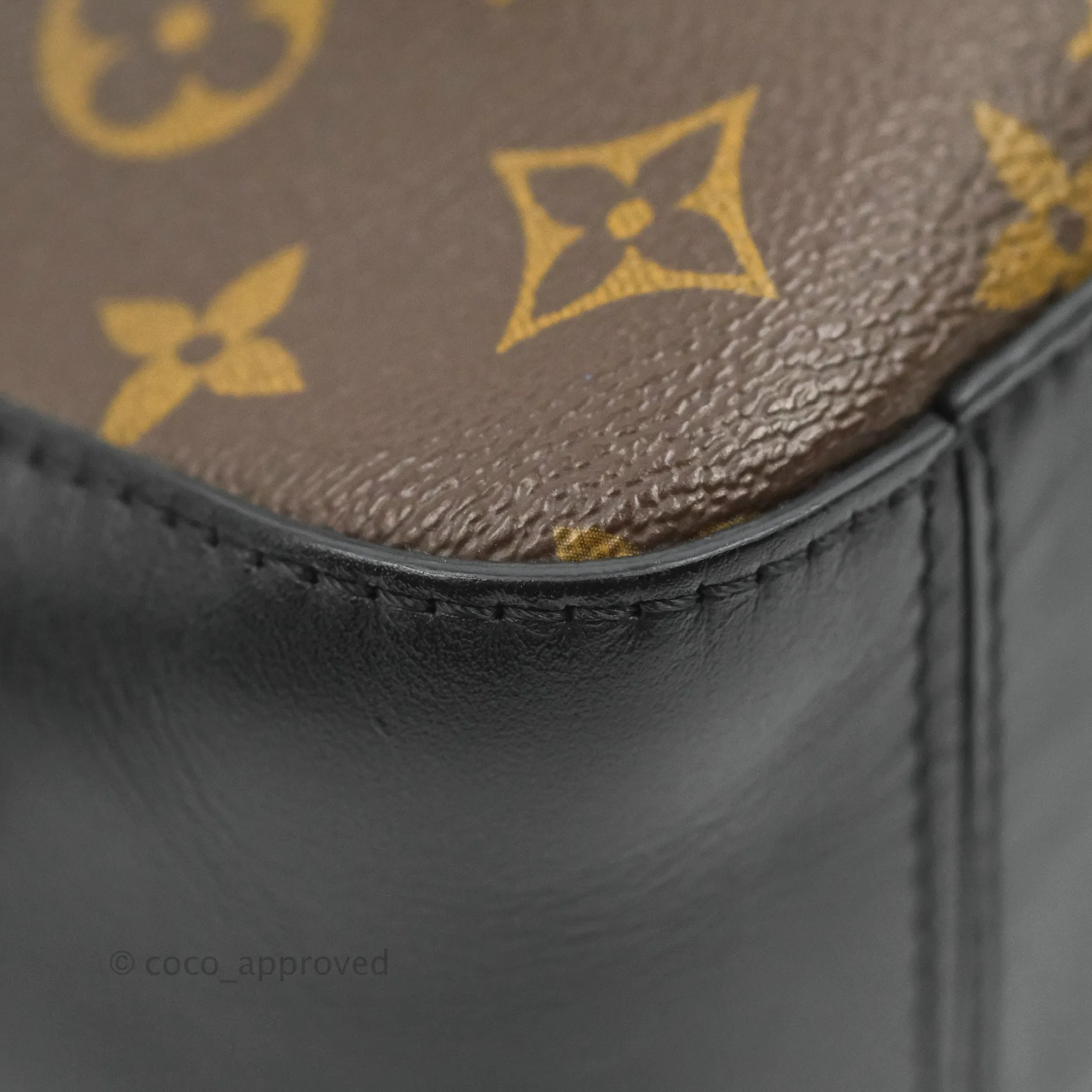 Louis Vuitton Saintonge Crossbody Bag Monogram Black