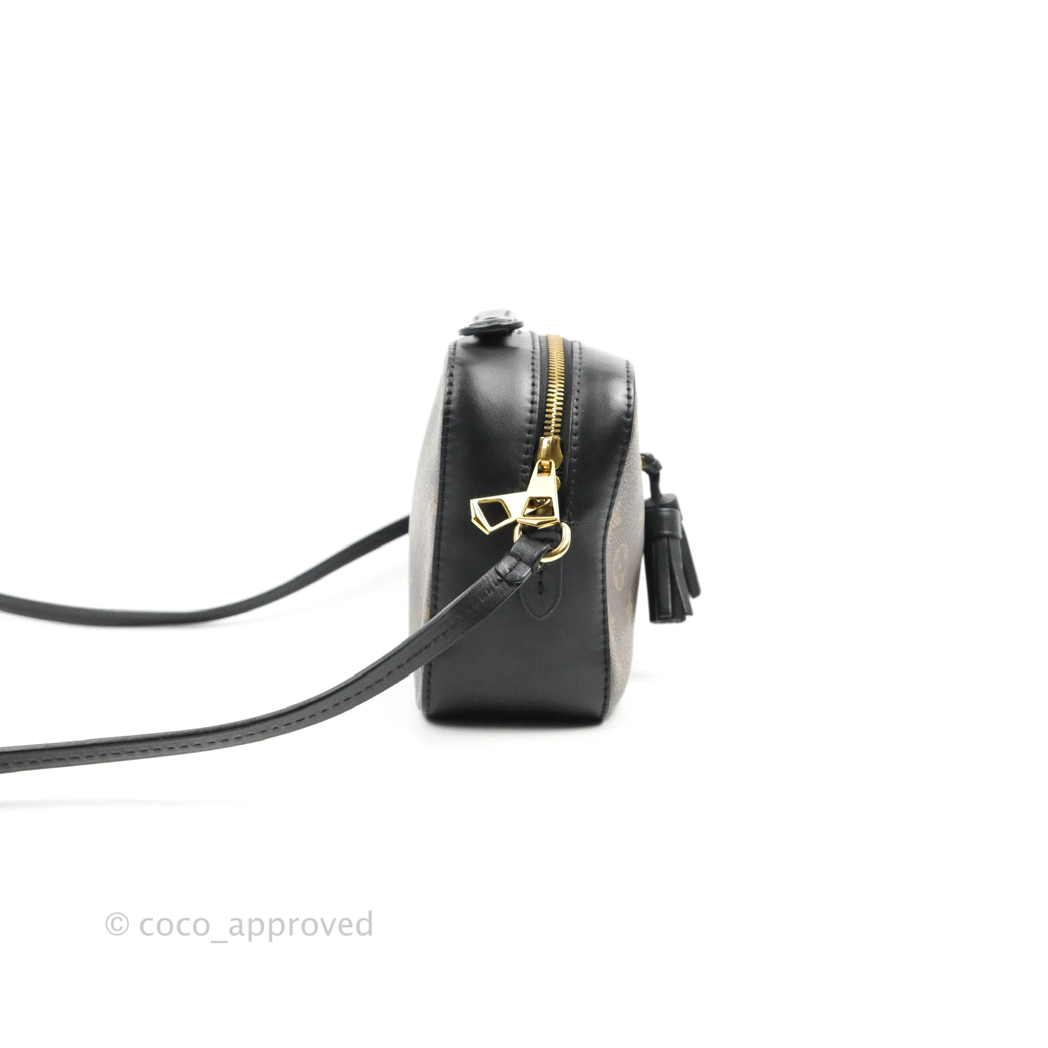 Louis Vuitton Saintonge Crossbody Bag Monogram Black