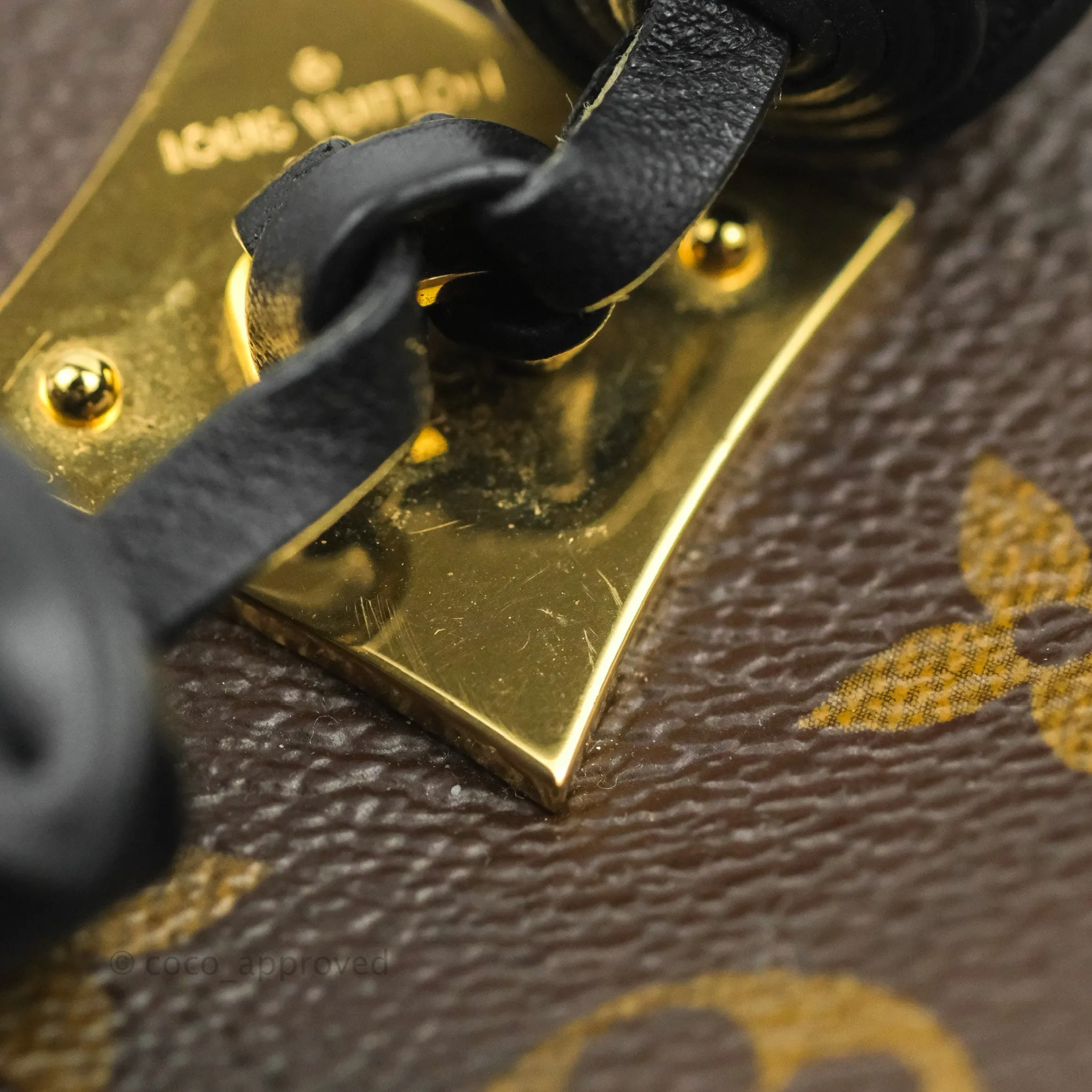 Louis Vuitton Saintonge Crossbody Bag Monogram Black