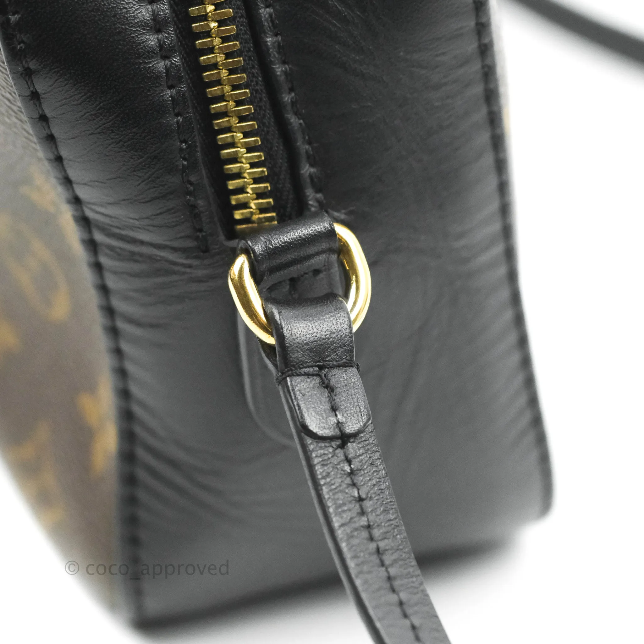 Louis Vuitton Saintonge Crossbody Bag Monogram Black