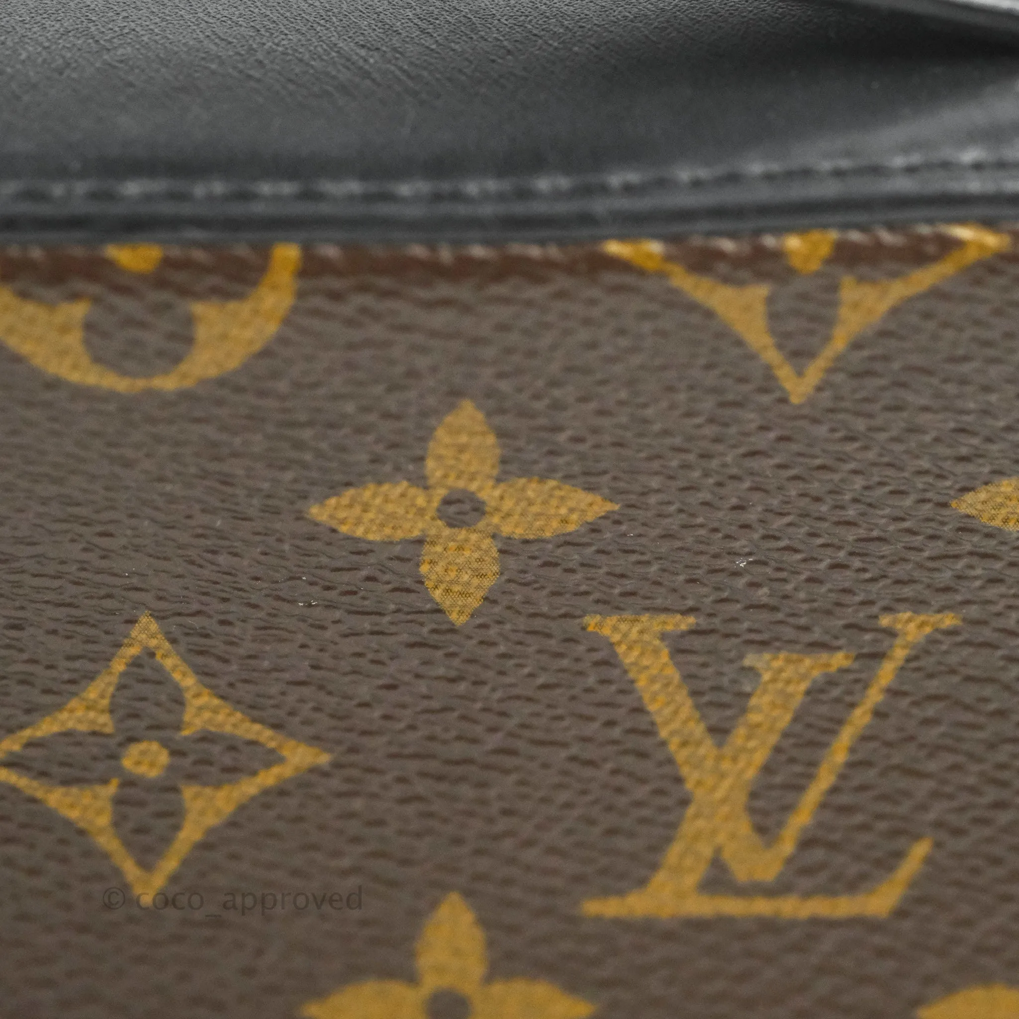 Louis Vuitton Saintonge Crossbody Bag Monogram Black