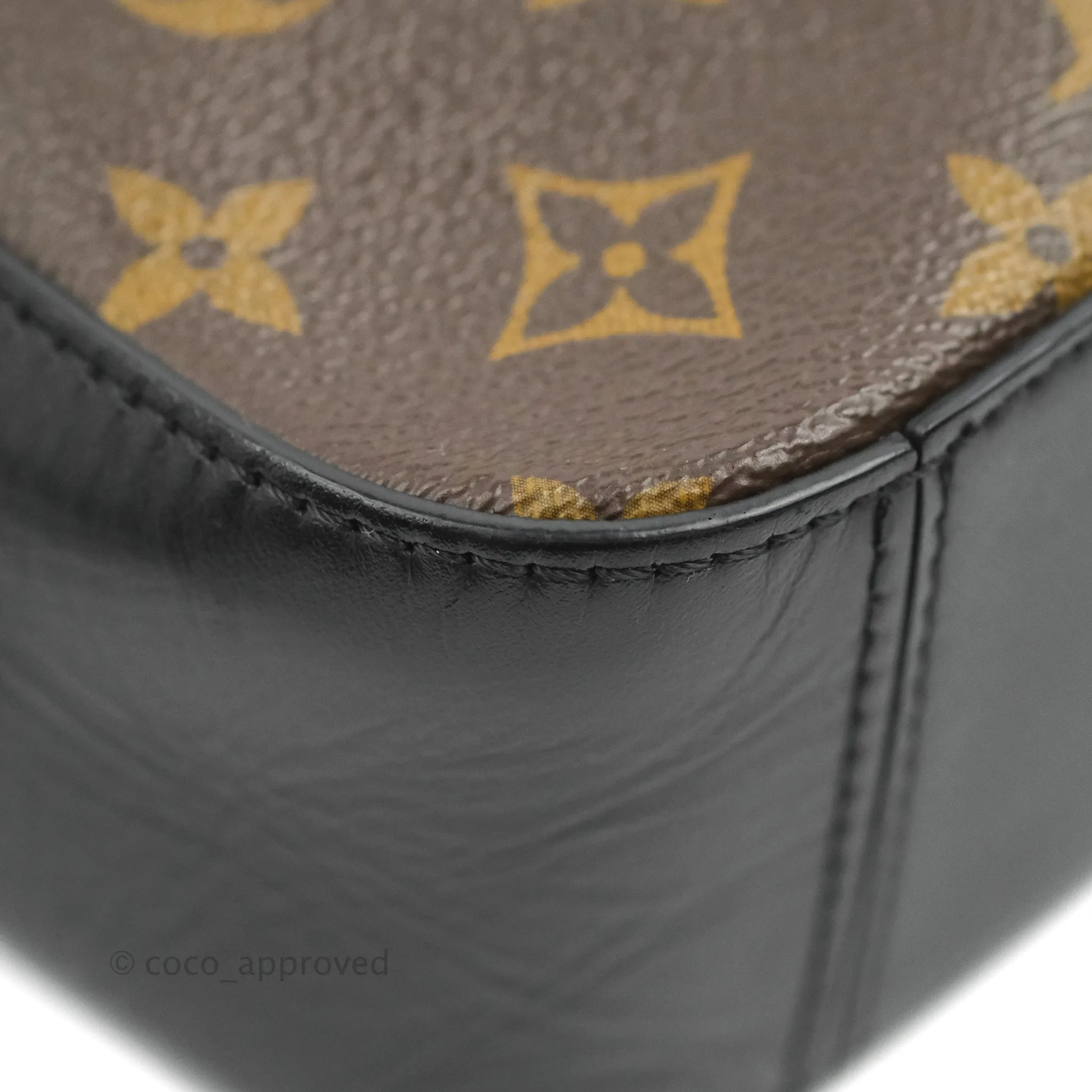 Louis Vuitton Saintonge Crossbody Bag Monogram Black
