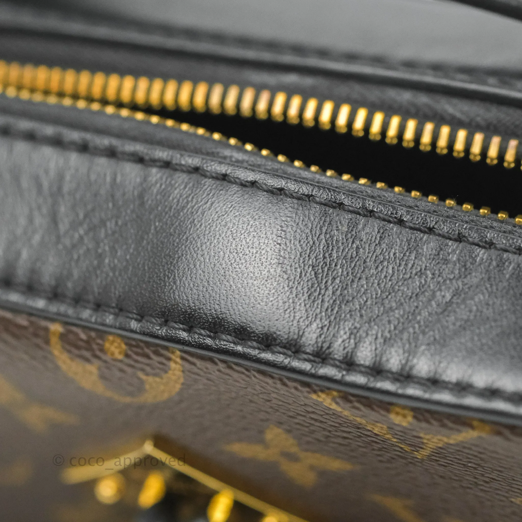 Louis Vuitton Saintonge Crossbody Bag Monogram Black