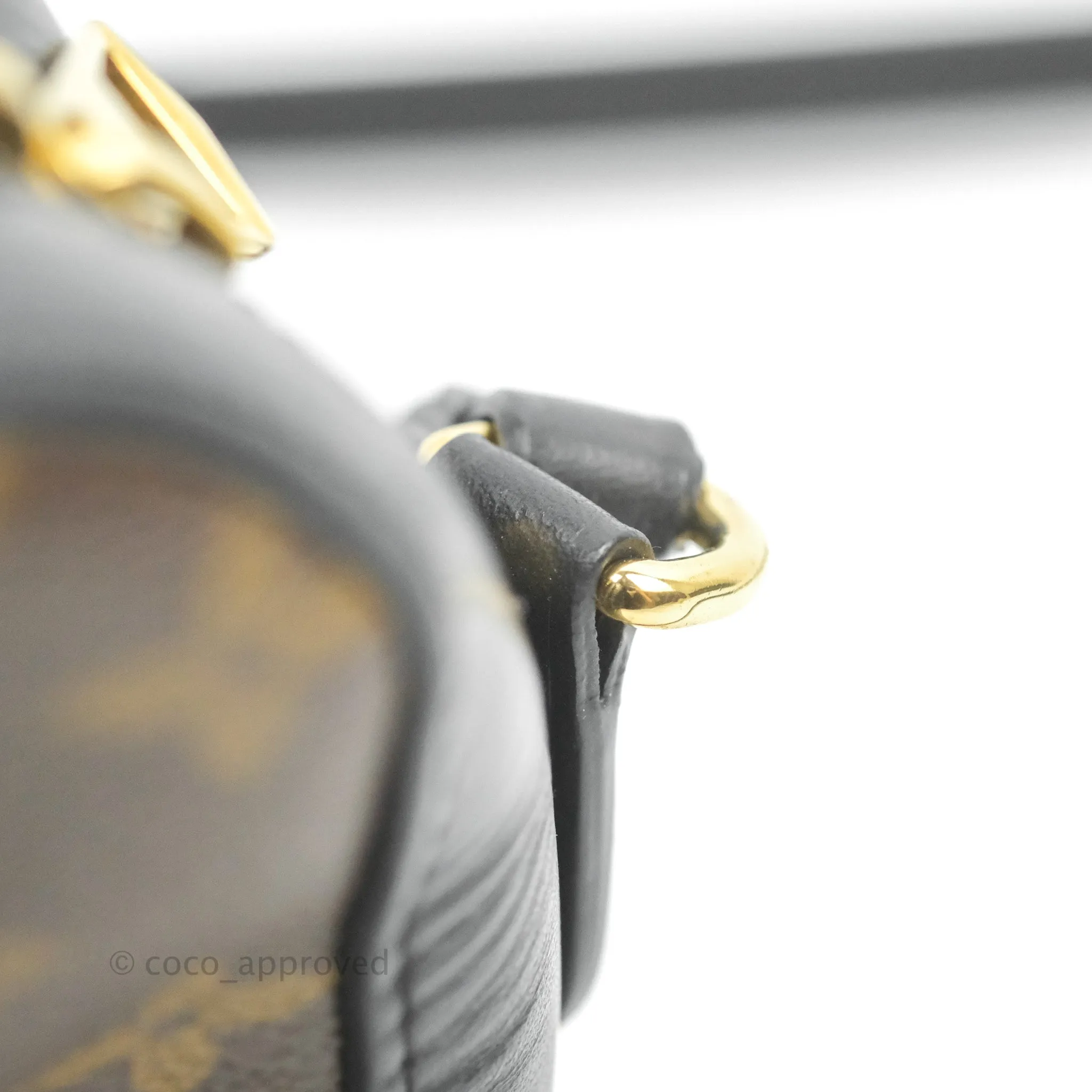 Louis Vuitton Saintonge Crossbody Bag Monogram Black