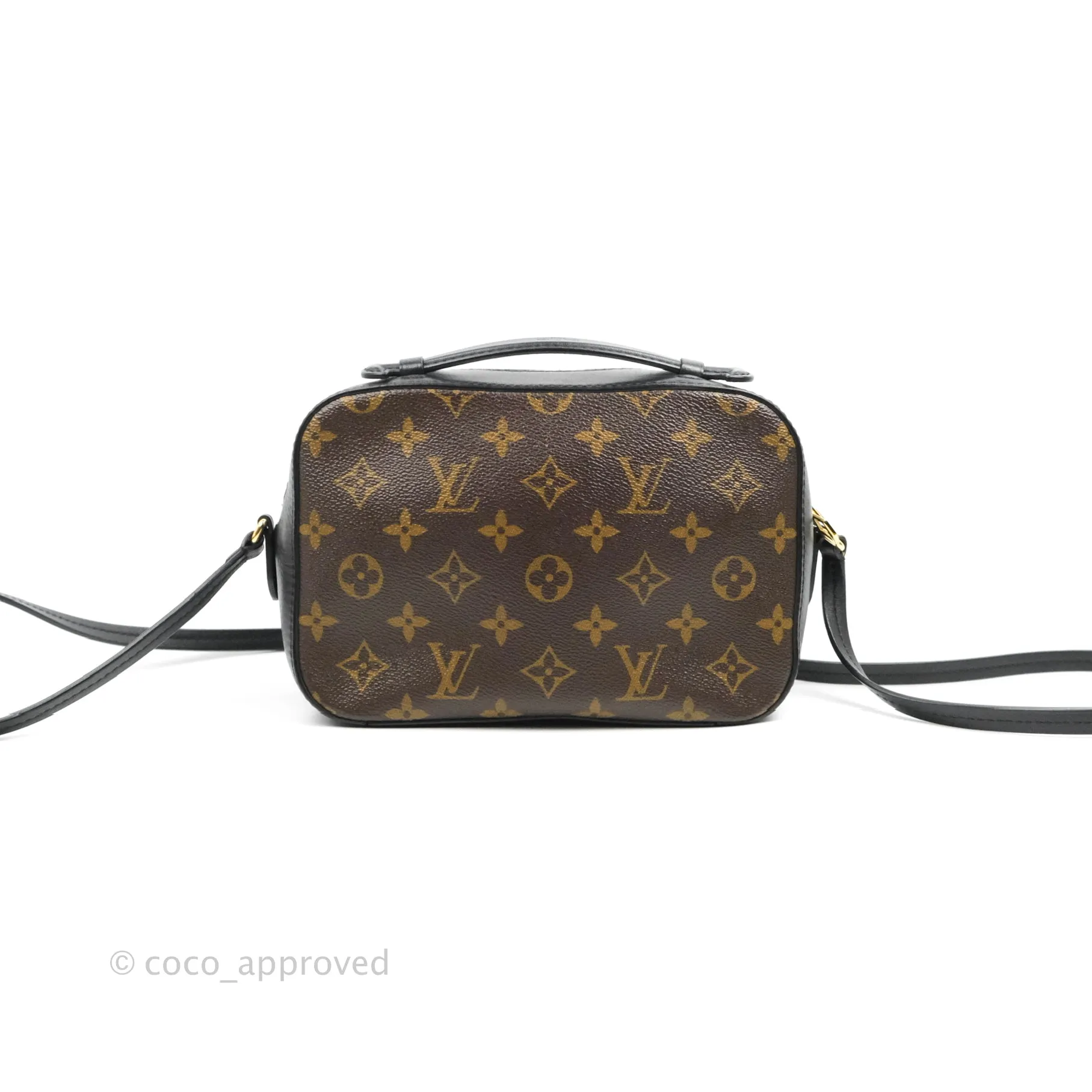 Louis Vuitton Saintonge Crossbody Bag Monogram Black