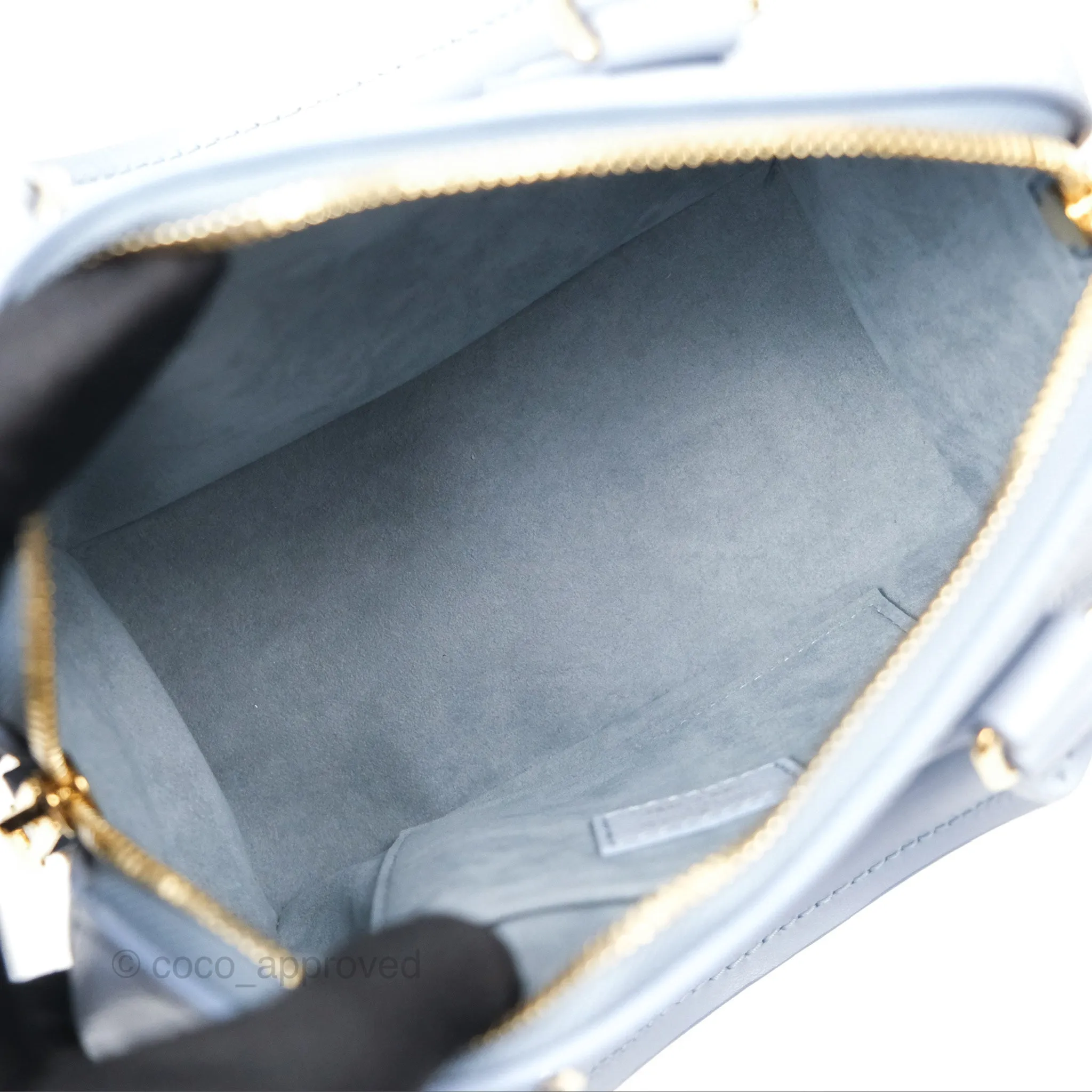 Louis Vuitton Speedy Bandoulire 20 Monogram Empreinte Leather Blue Hour