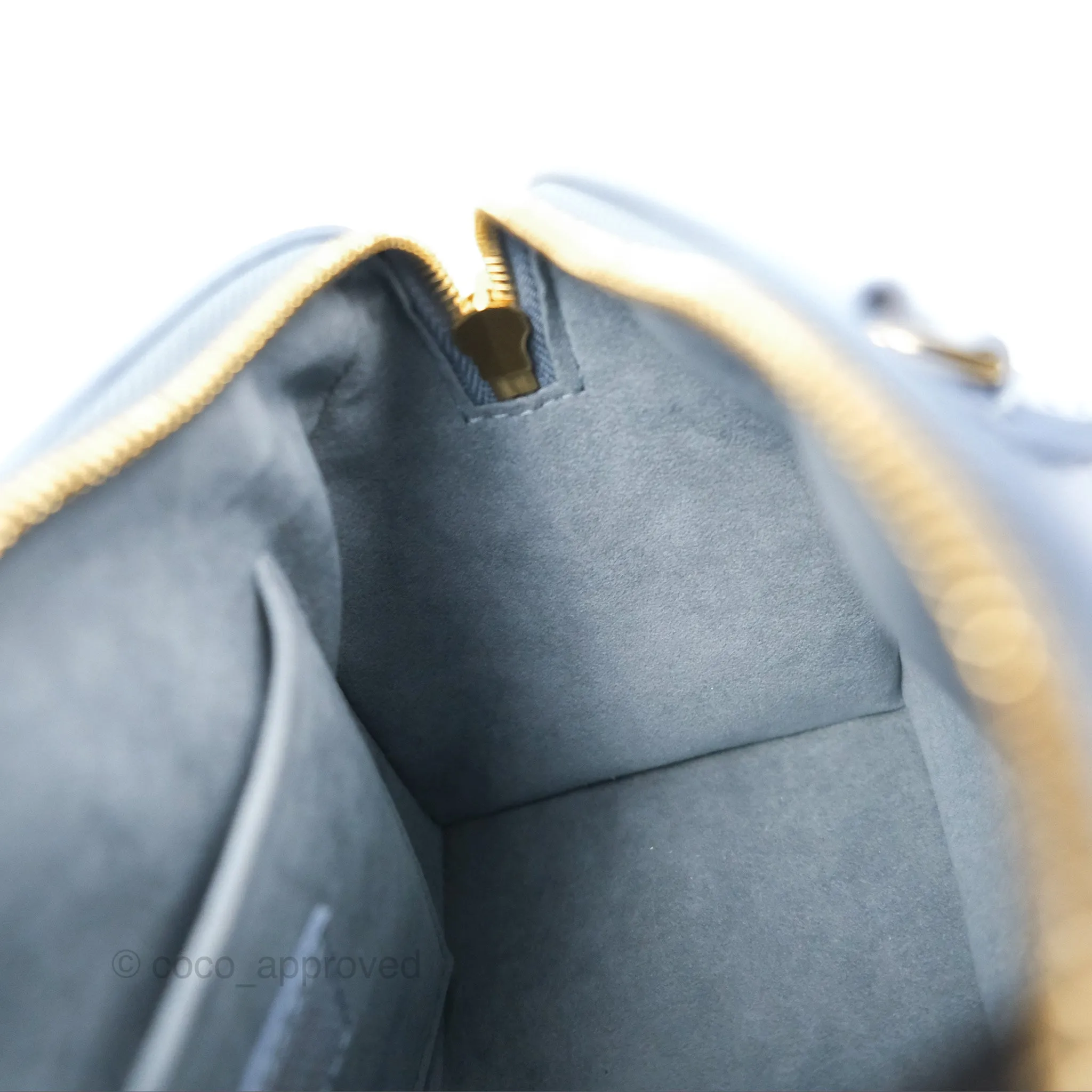 Louis Vuitton Speedy Bandoulire 20 Monogram Empreinte Leather Blue Hour
