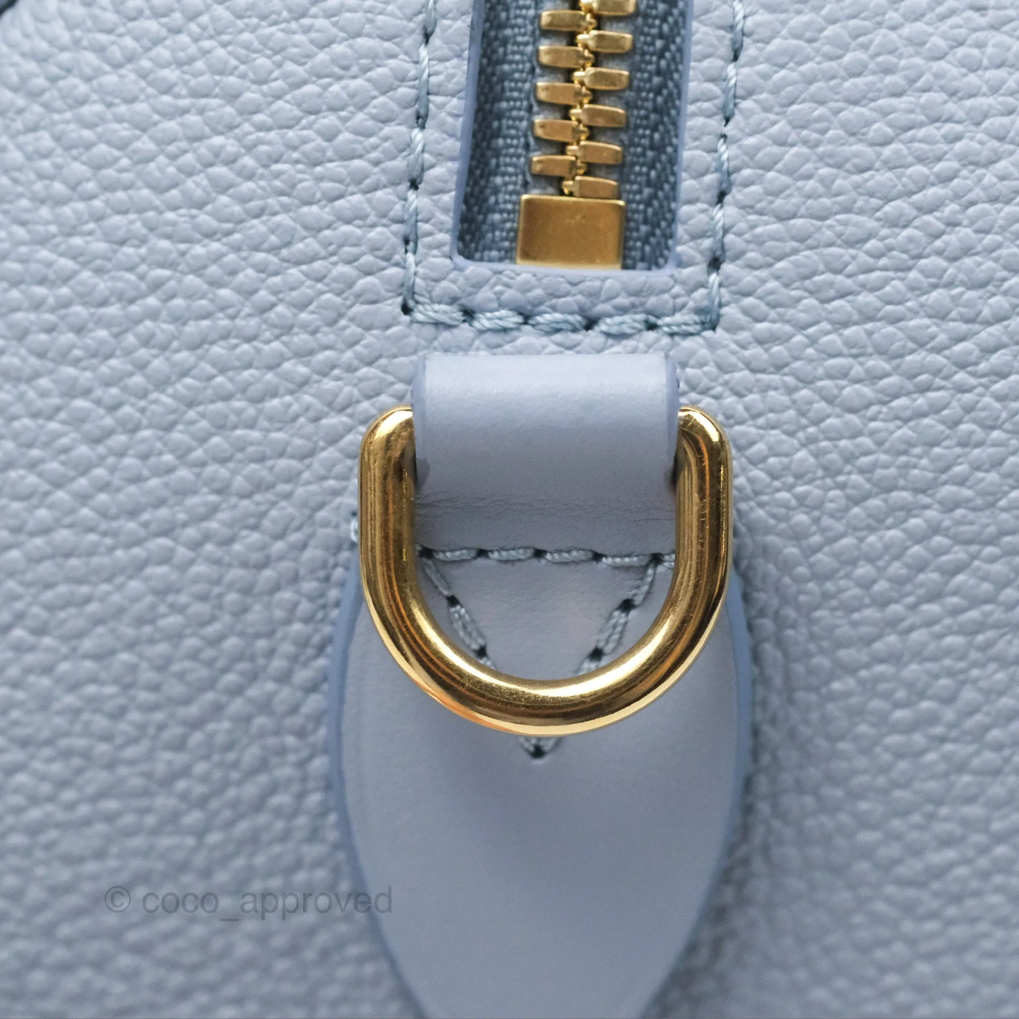Louis Vuitton Speedy Bandoulire 20 Monogram Empreinte Leather Blue Hour