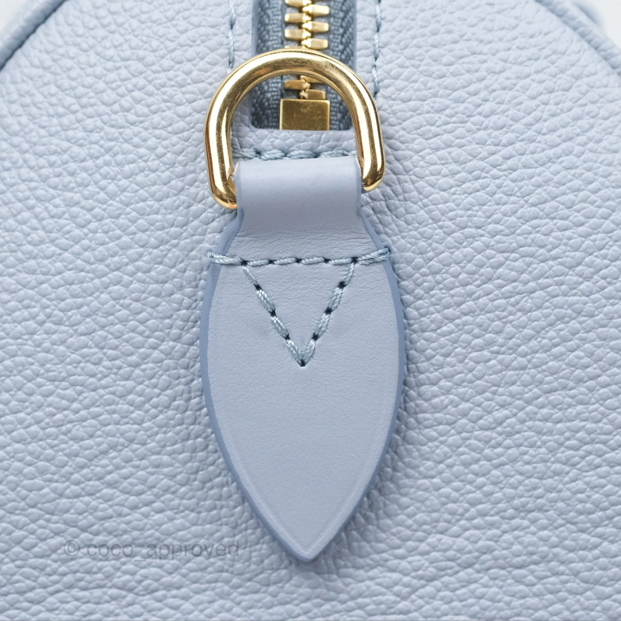 Louis Vuitton Speedy Bandoulire 20 Monogram Empreinte Leather Blue Hour