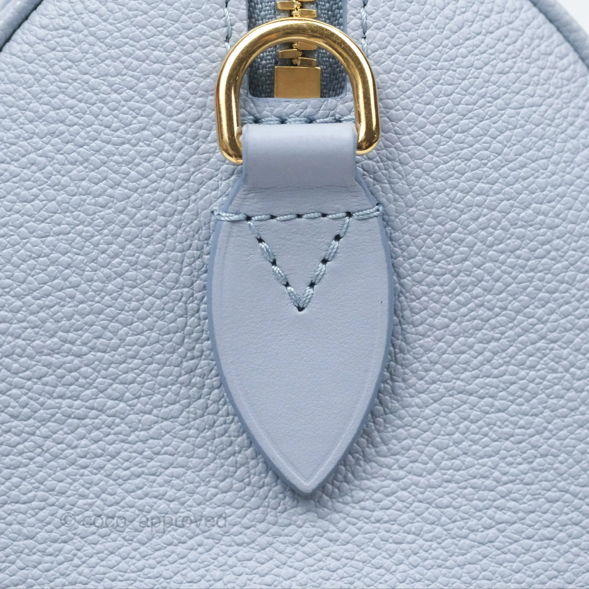 Louis Vuitton Speedy Bandoulire 20 Monogram Empreinte Leather Blue Hour