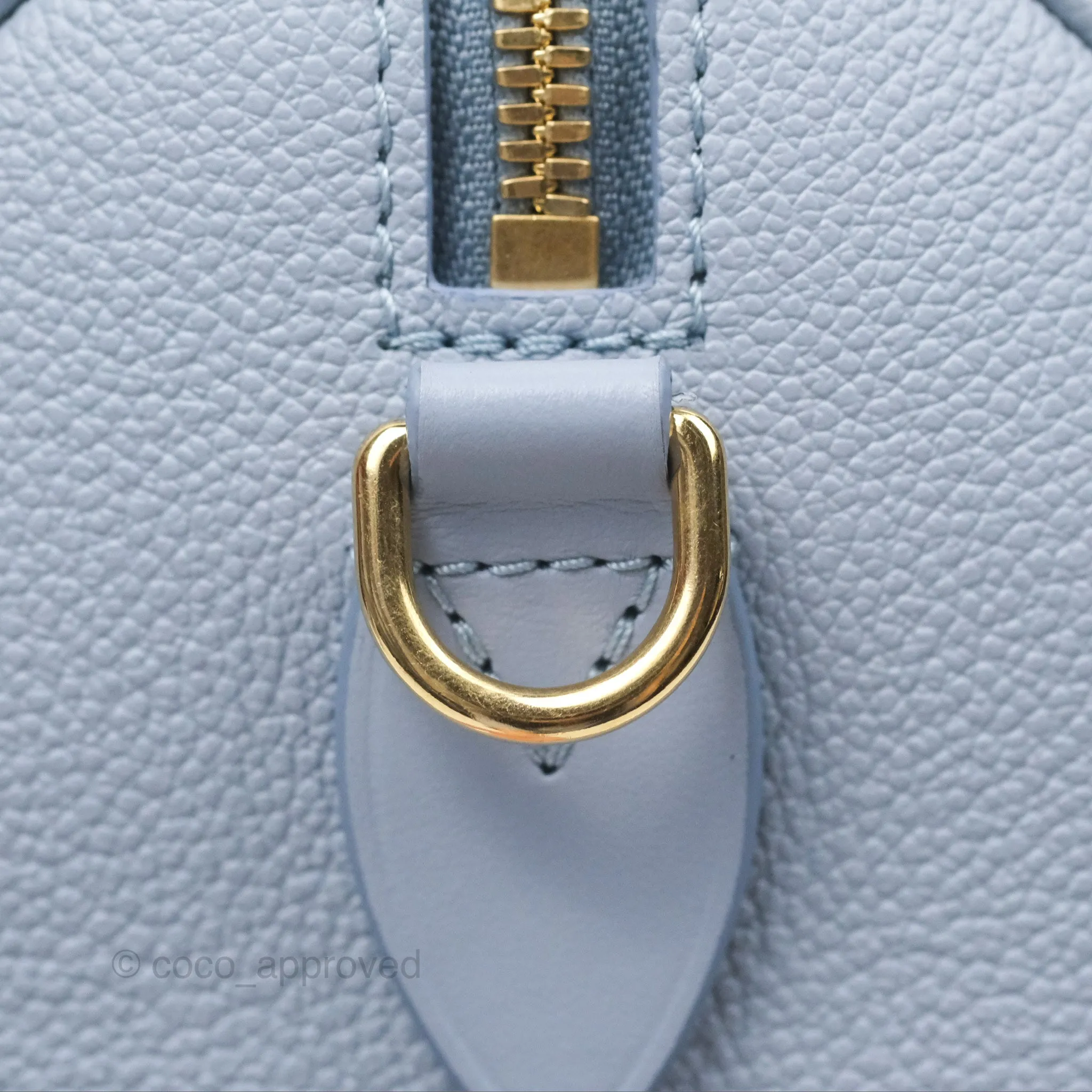 Louis Vuitton Speedy Bandoulire 20 Monogram Empreinte Leather Blue Hour