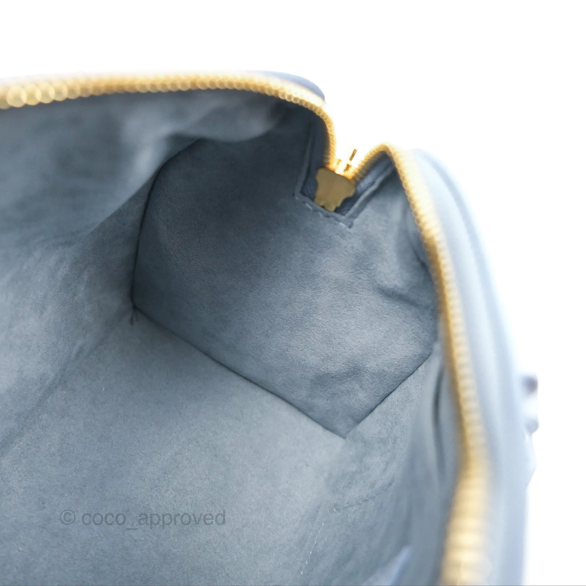 Louis Vuitton Speedy Bandoulire 20 Monogram Empreinte Leather Blue Hour