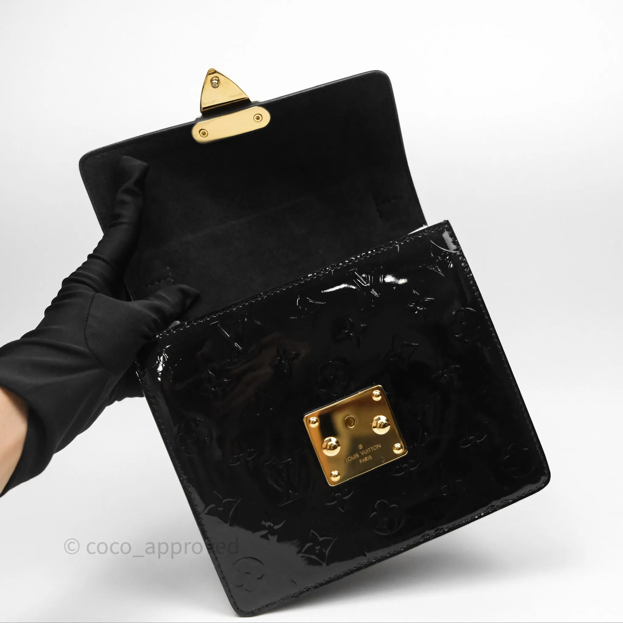 Louis Vuitton Spring Street Vernis Epi Monogram Black