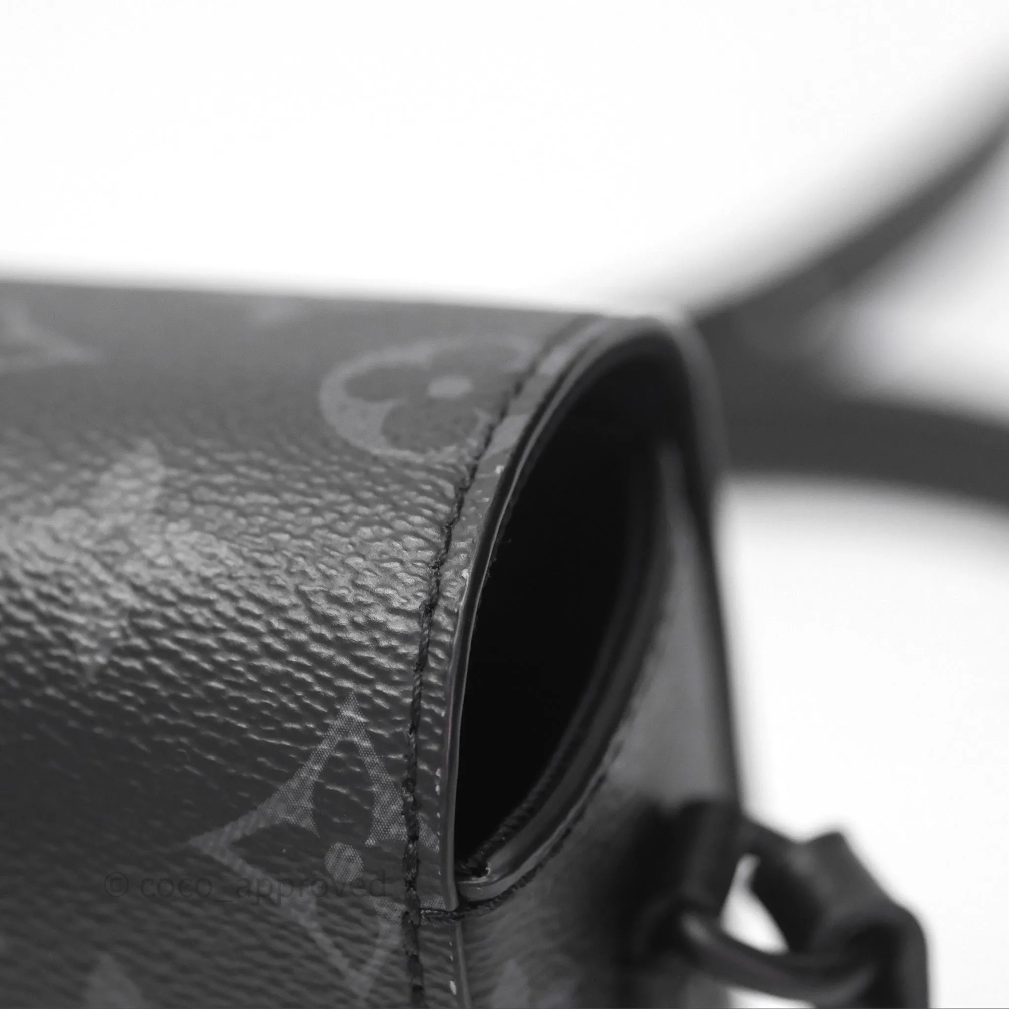 Louis Vuitton Steamer Wearable Wallet Monogram Eclipse Canvas