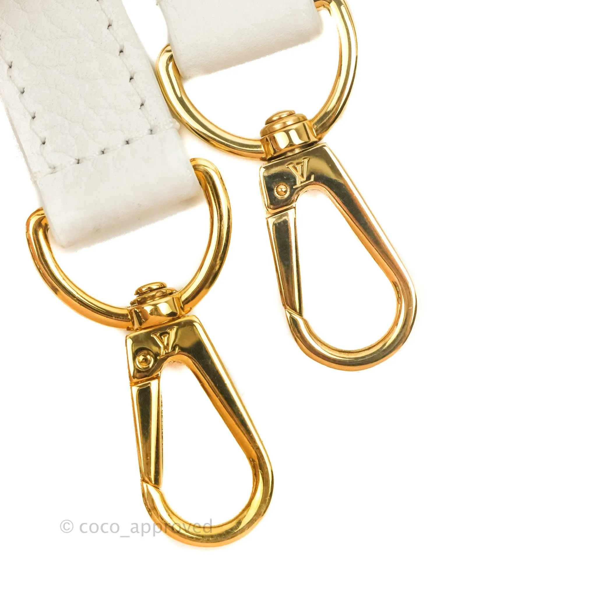 Louis Vuitton Taurillon Capucines BB Snow
