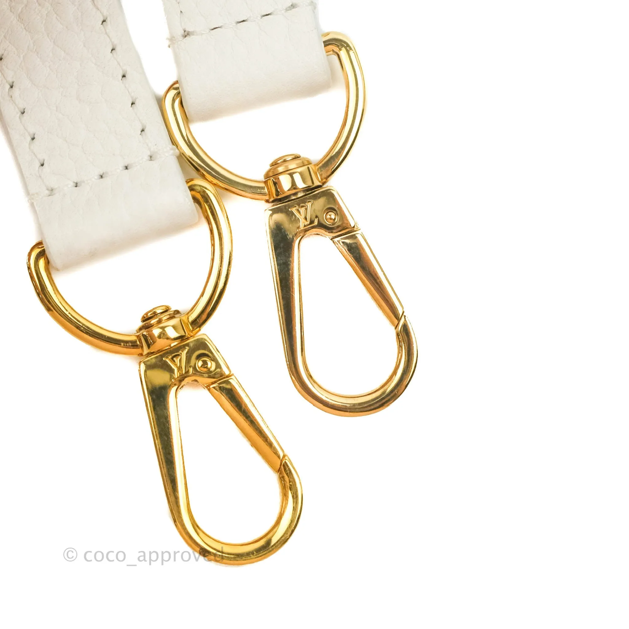 Louis Vuitton Taurillon Capucines BB Snow