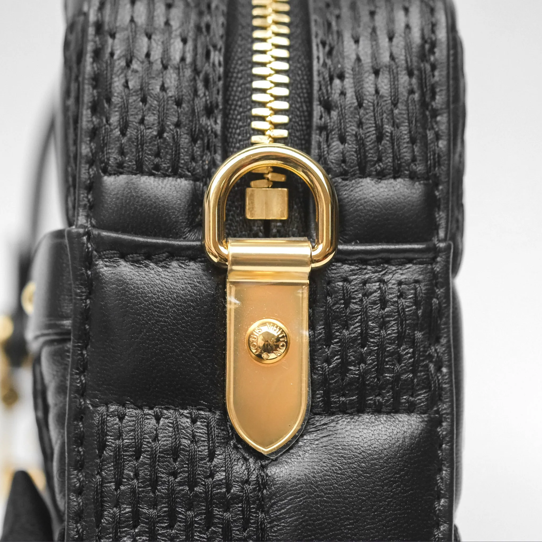 Louis Vuitton Troca PM Quilted Damier Black Lambskin