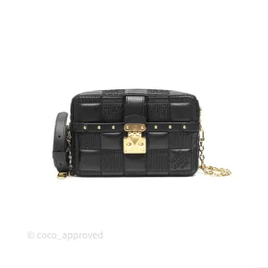 Louis Vuitton Troca PM Quilted Damier Black Lambskin