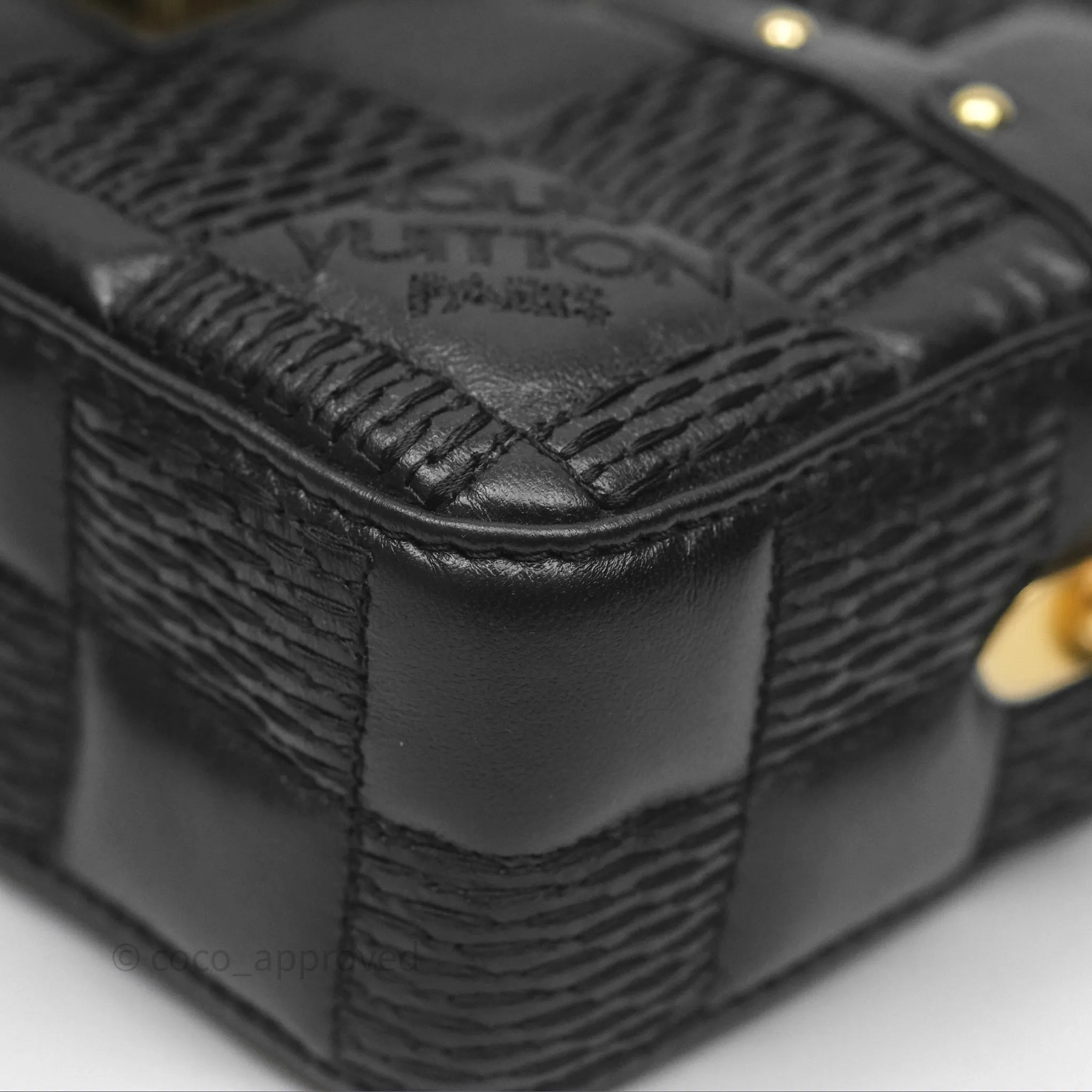 Louis Vuitton Troca PM Quilted Damier Black Lambskin